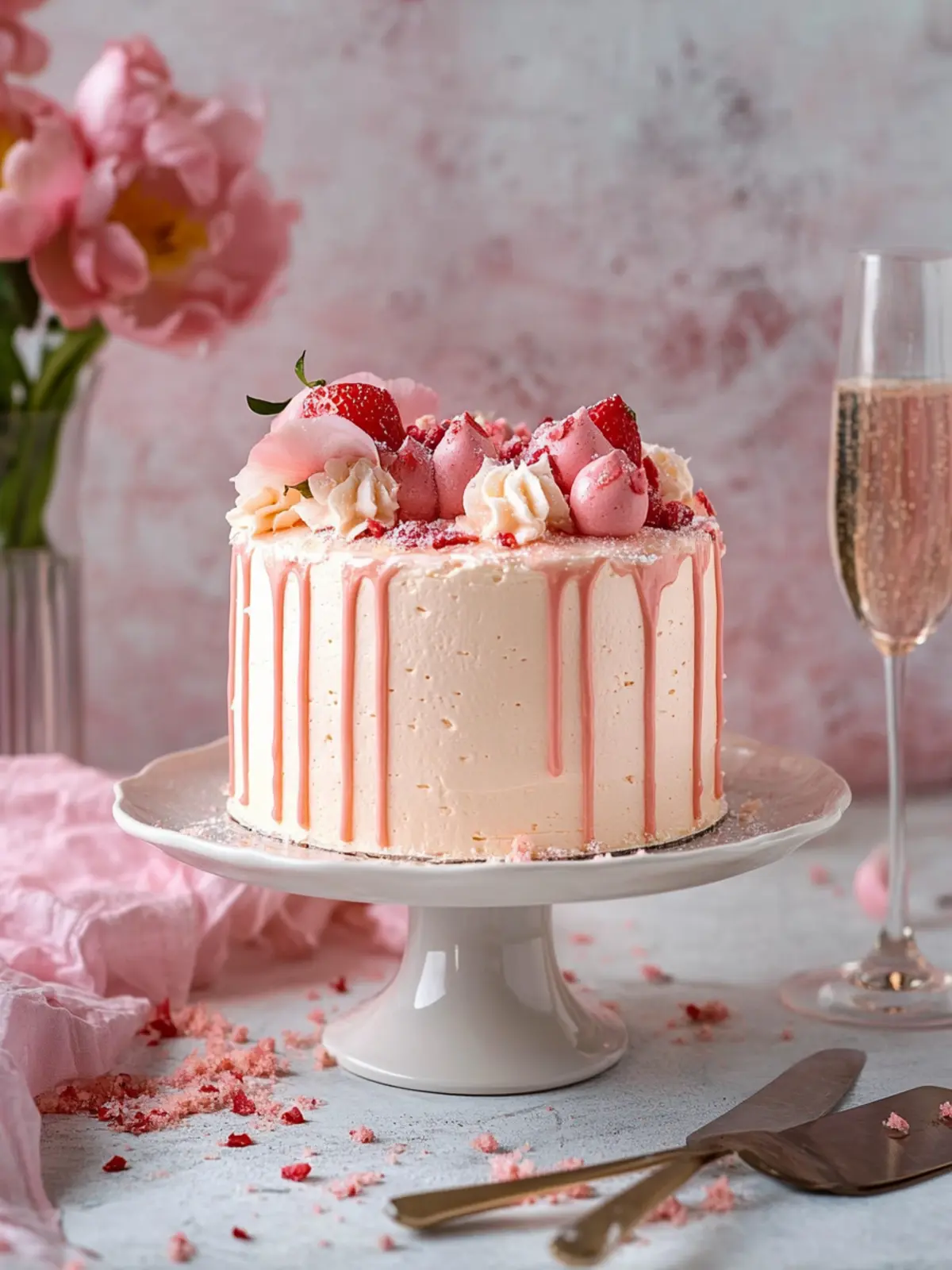 Savor the Sweetness: Irresistible Pink Champagne Cake Recipe 3 Pink Champagne Cake