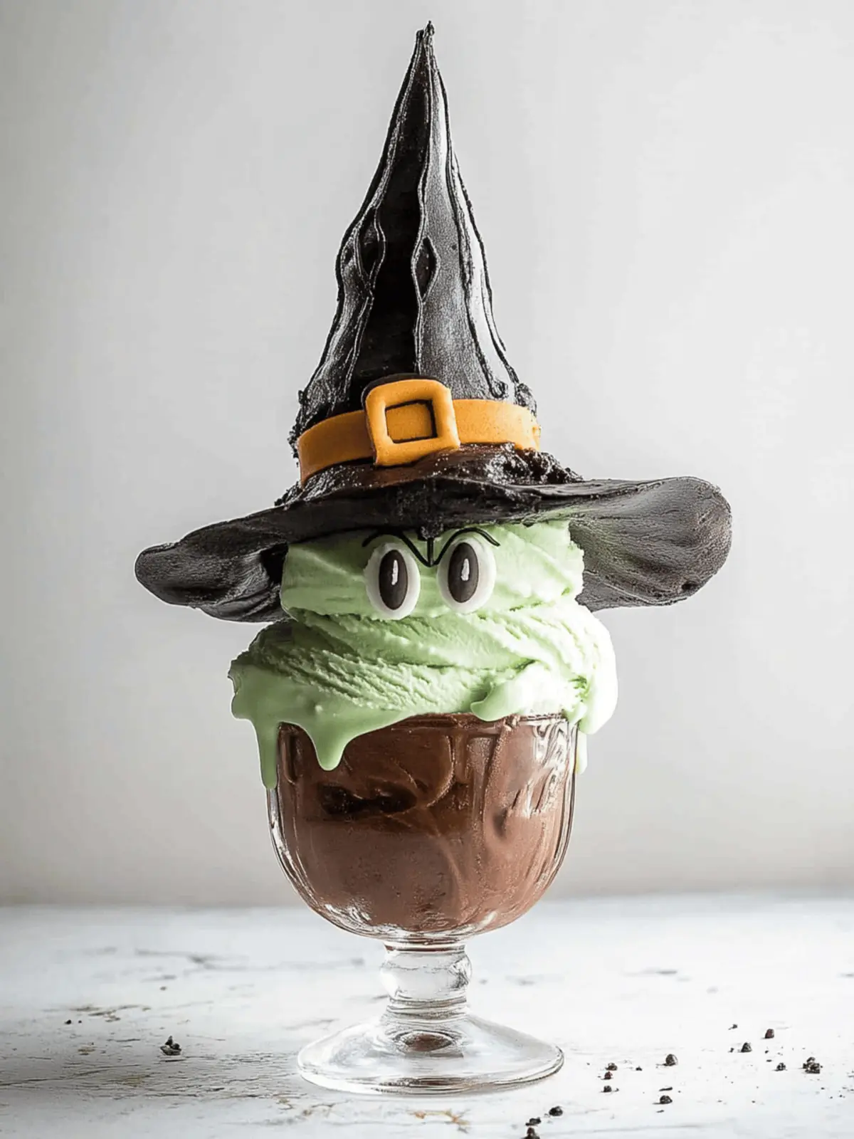 Halloween Witch Ice Cream Sundaes