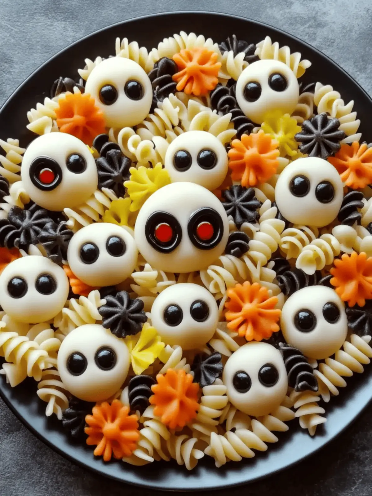 Spooky Halloween Pasta Salad Your Kids Will Go Crazy For