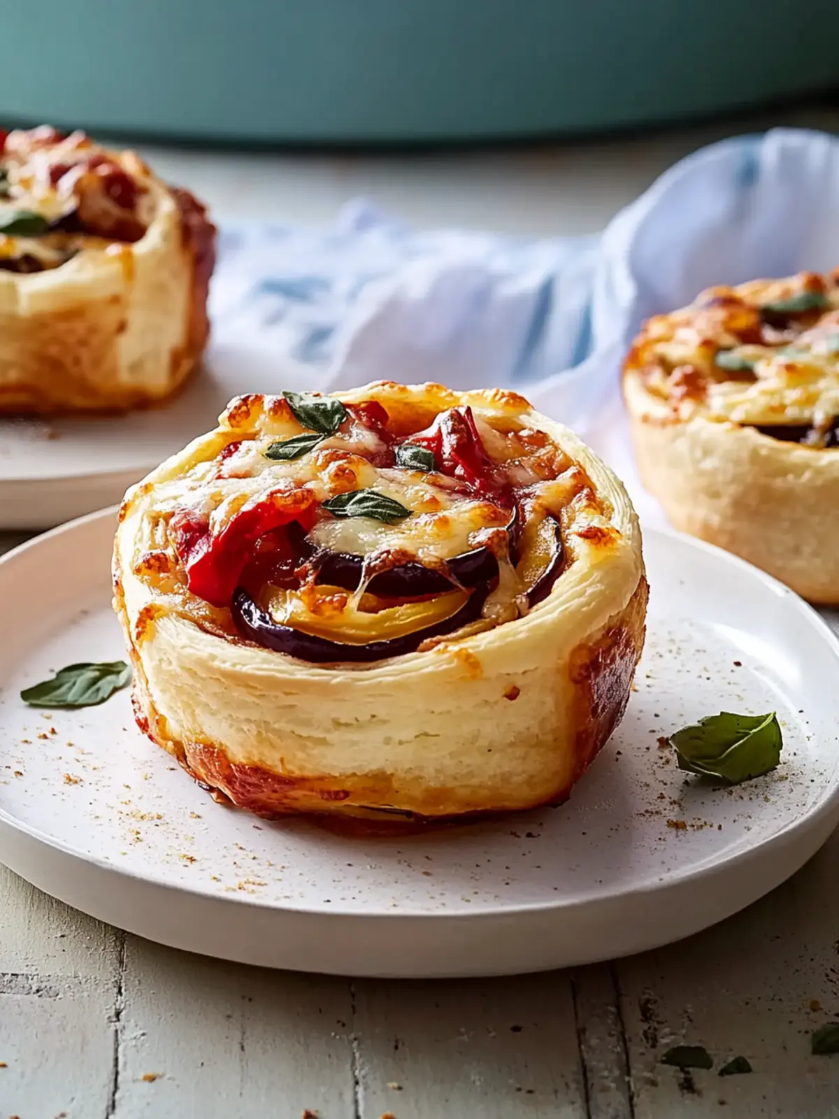Delicious Roasted Capsicum and Eggplant Pizza Scrolls You ll Love 4 Roasted Capsicum and Eggplant Pizza Scrolls