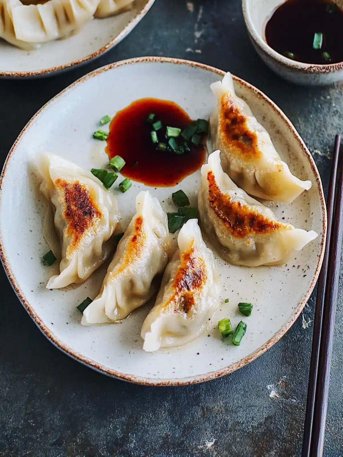 Chicken Dumplings with Shiitake Mushrooms