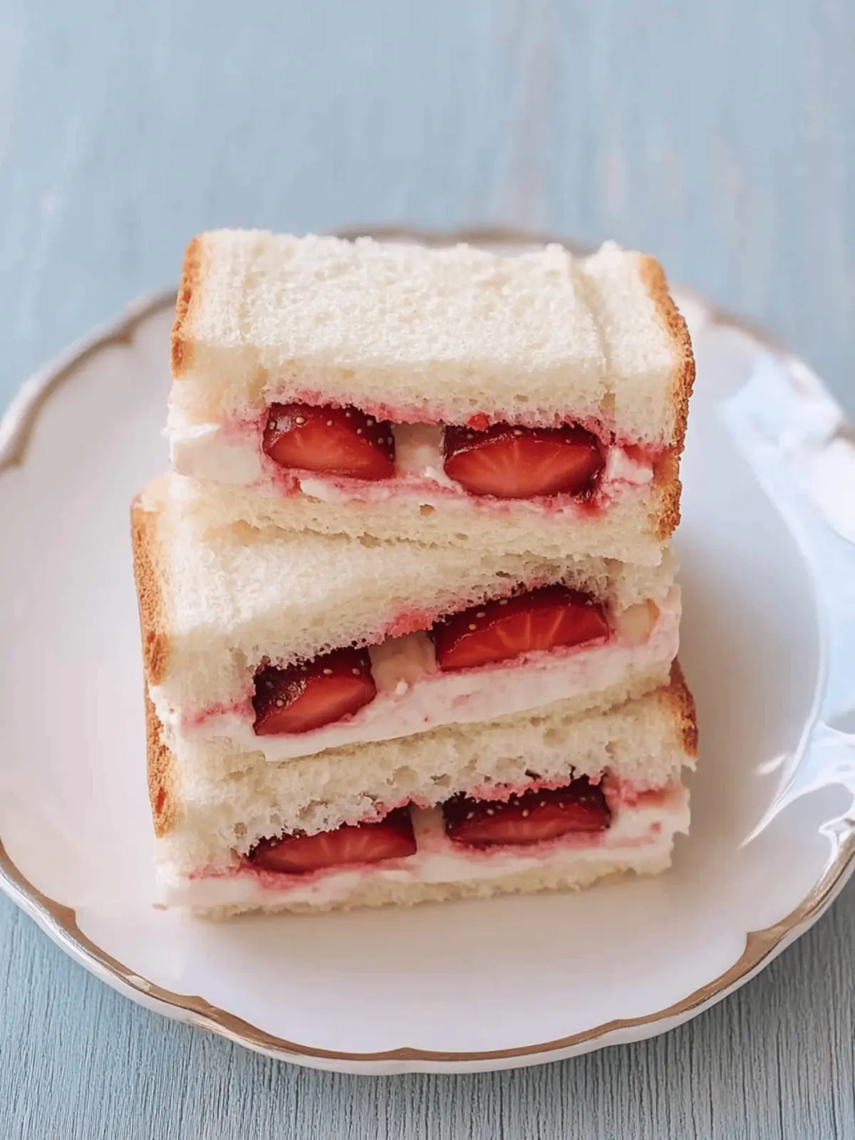Delight in Ichigo Sando: Strawberry and Cream Sandwich Bliss 4 Ichigo Sando (Strawberry and Cream Sandwich)