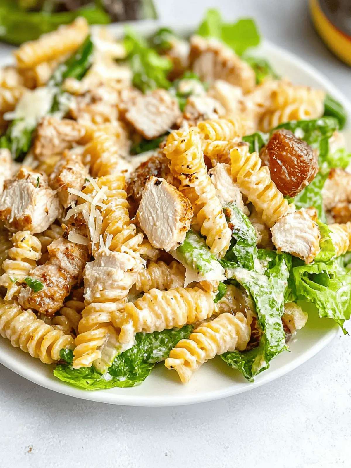 Chicken Caesar Pasta Salad: Quick, Fresh, and Flavor-Packed! 2 Chicken Caesar Pasta Salad