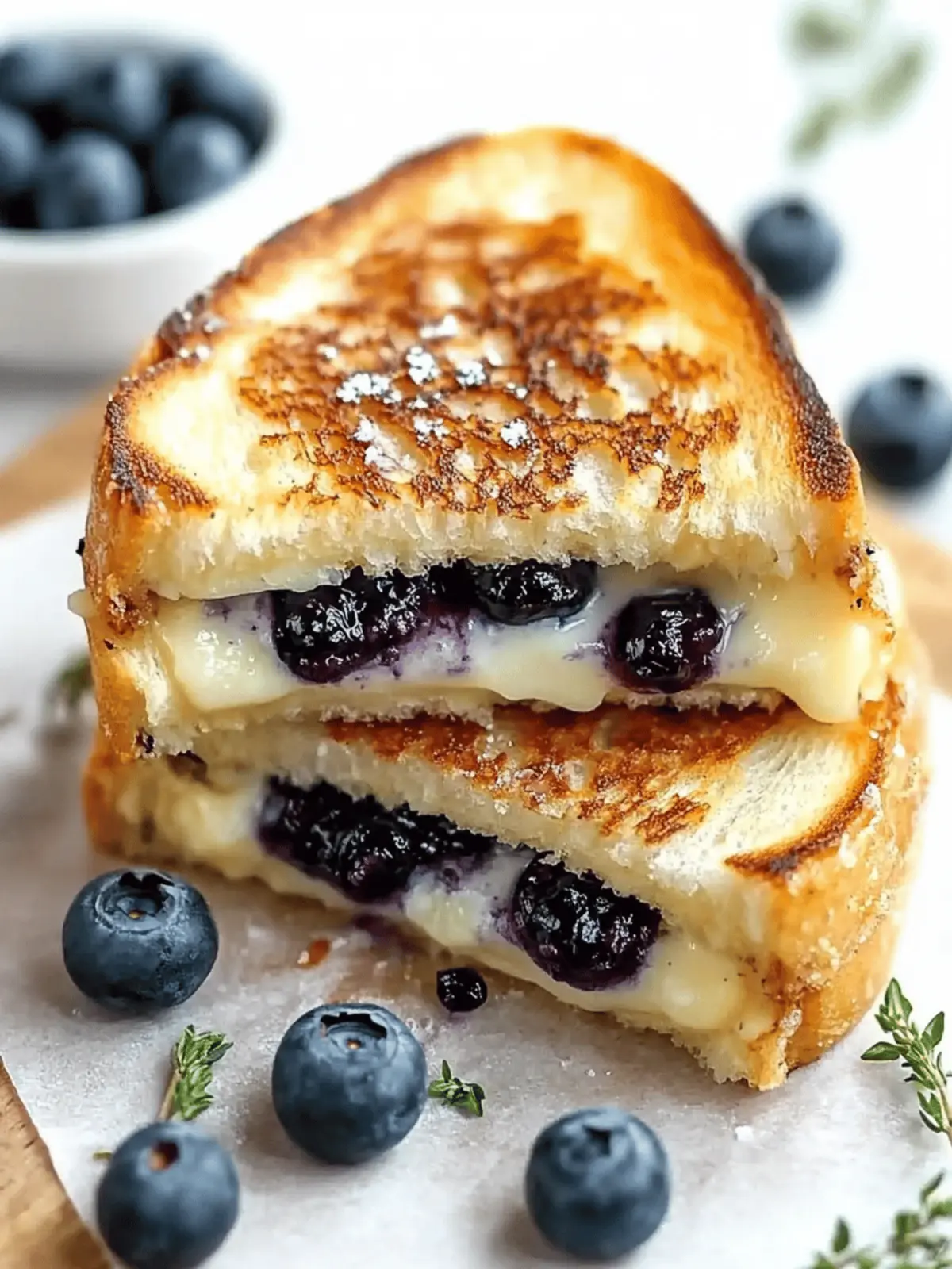 Crispy Blueberry Grilled Cheese: A Sweet Savory Delight 4 Crispy Blueberry Grilled Cheese