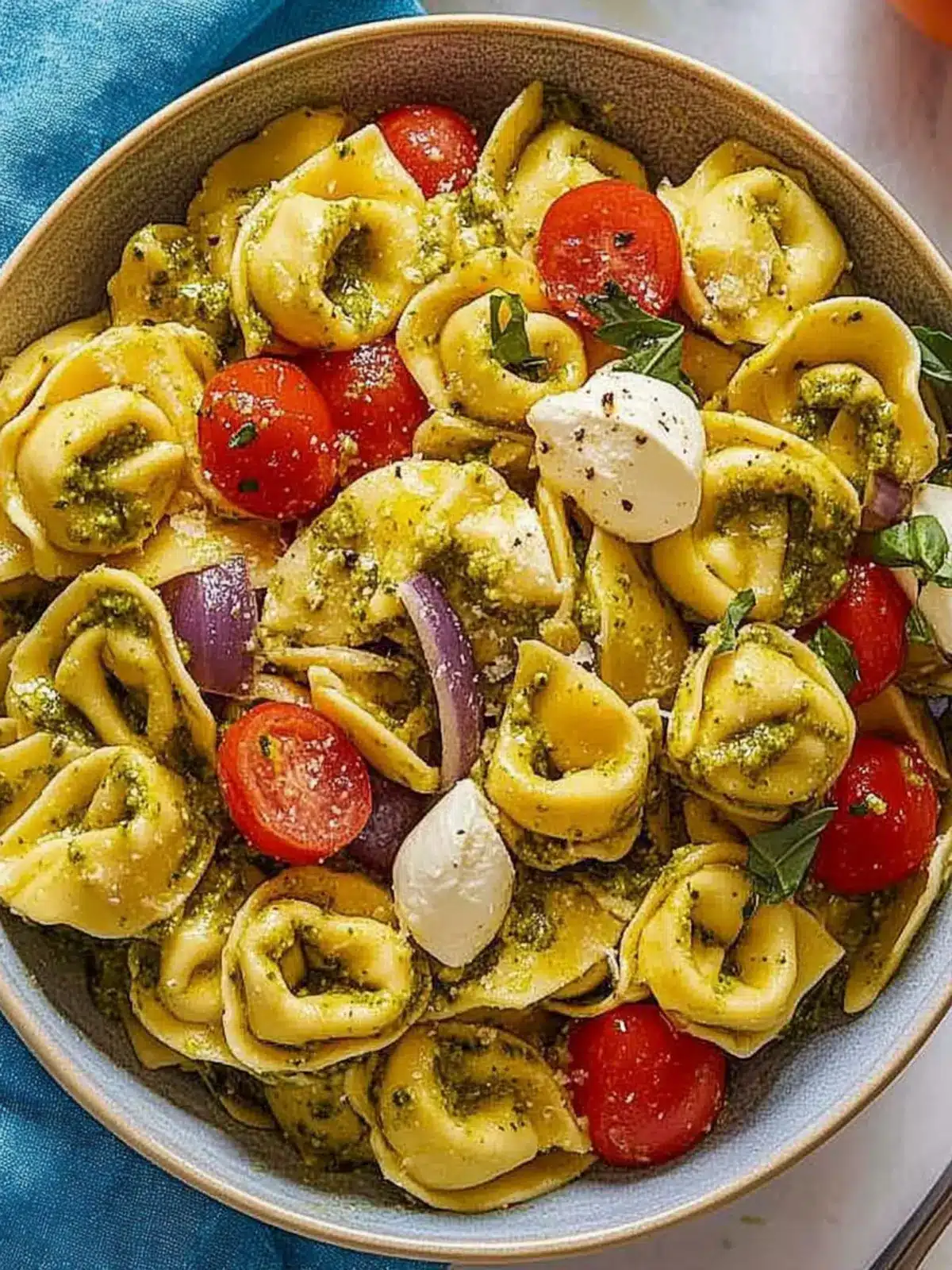Pesto Tortellini Salad