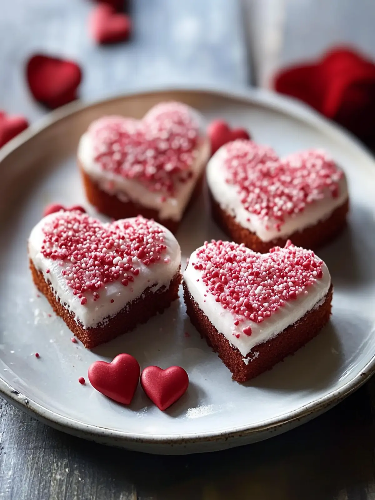 Valentines Mini Heart Cakes