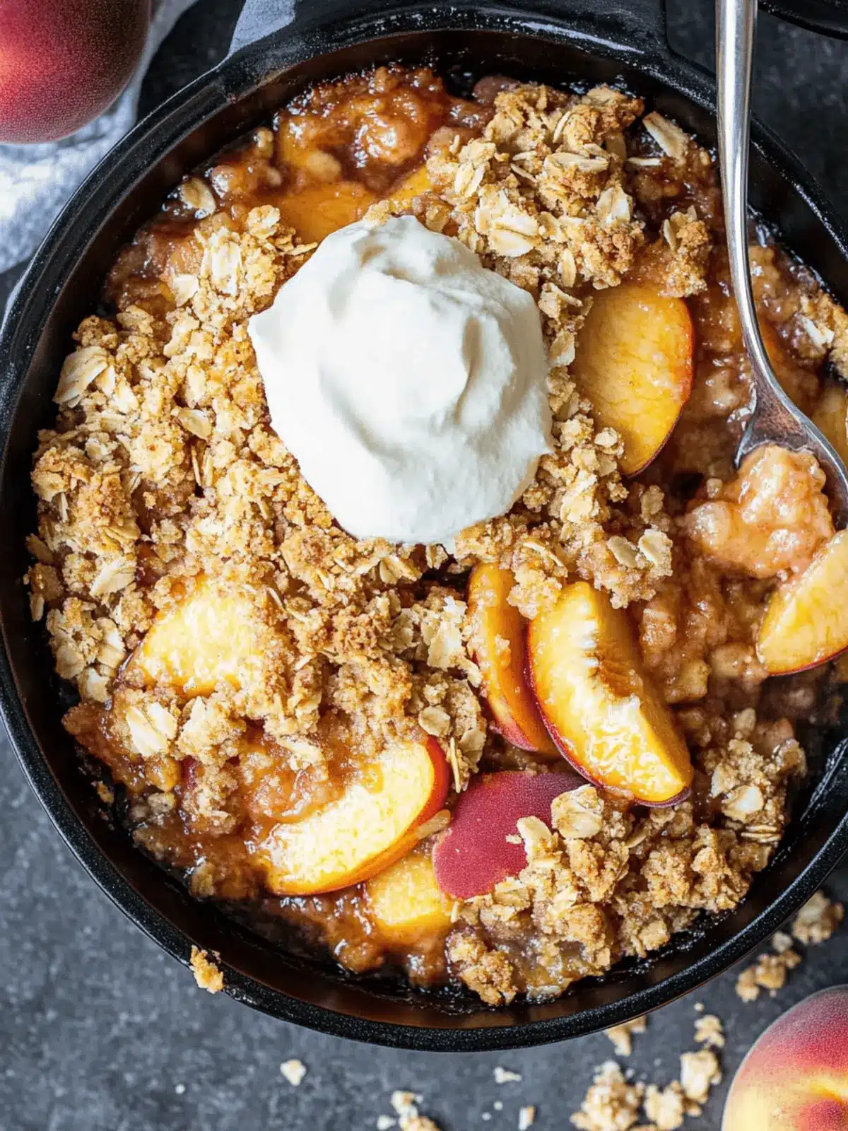 Irresistible Easy Peach Crisp Recipe Crispy & Juicy Delight 4 Easy Peach Crisp Recipe (Crispy & Juicy)