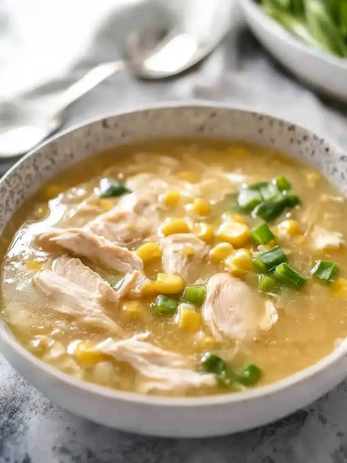 Chinese Corn Soup with Chicken