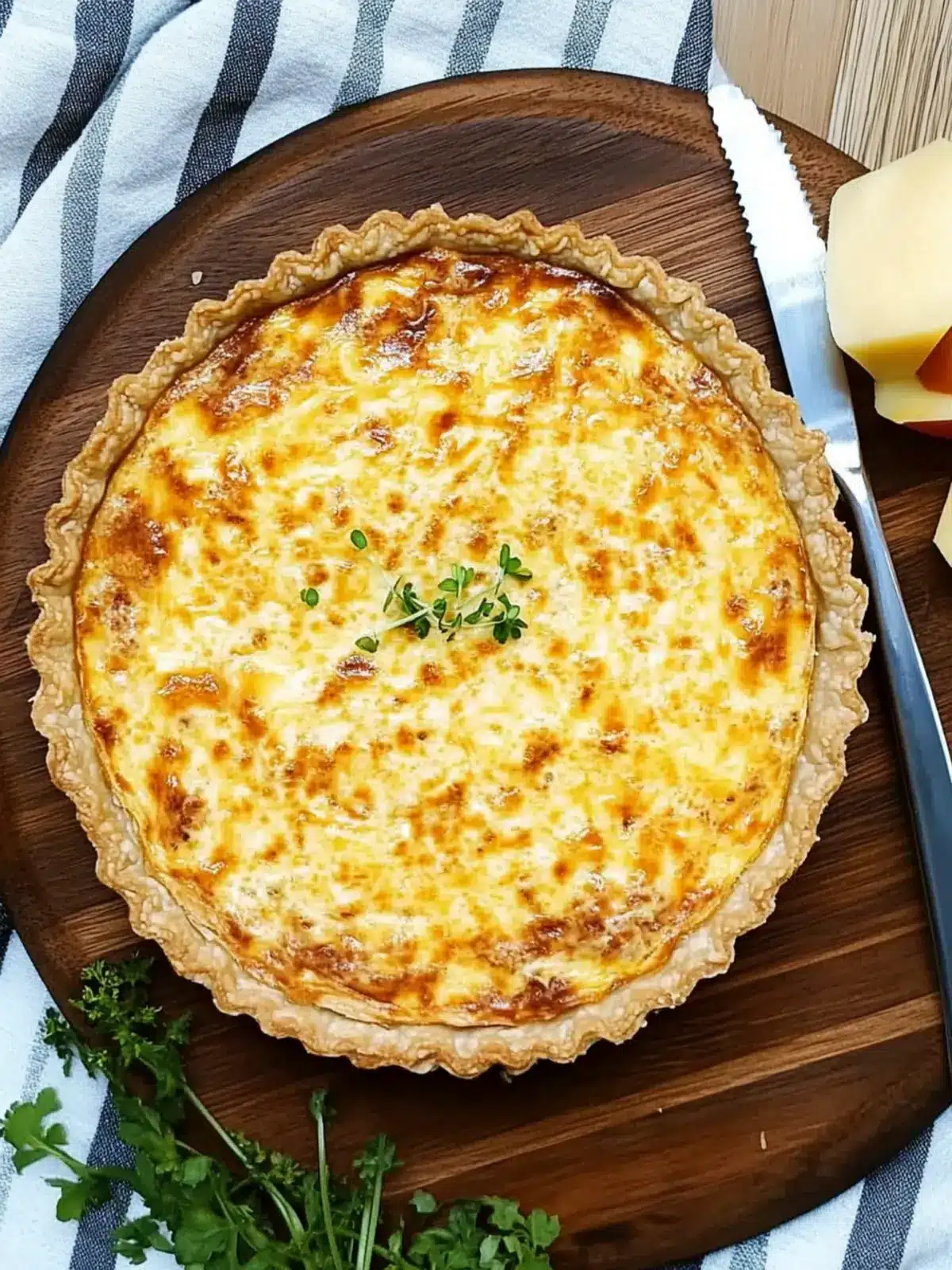 Easy Cheese and Onion Quiche for Irresistible Picnics 2 Easy cheese and onion quiche