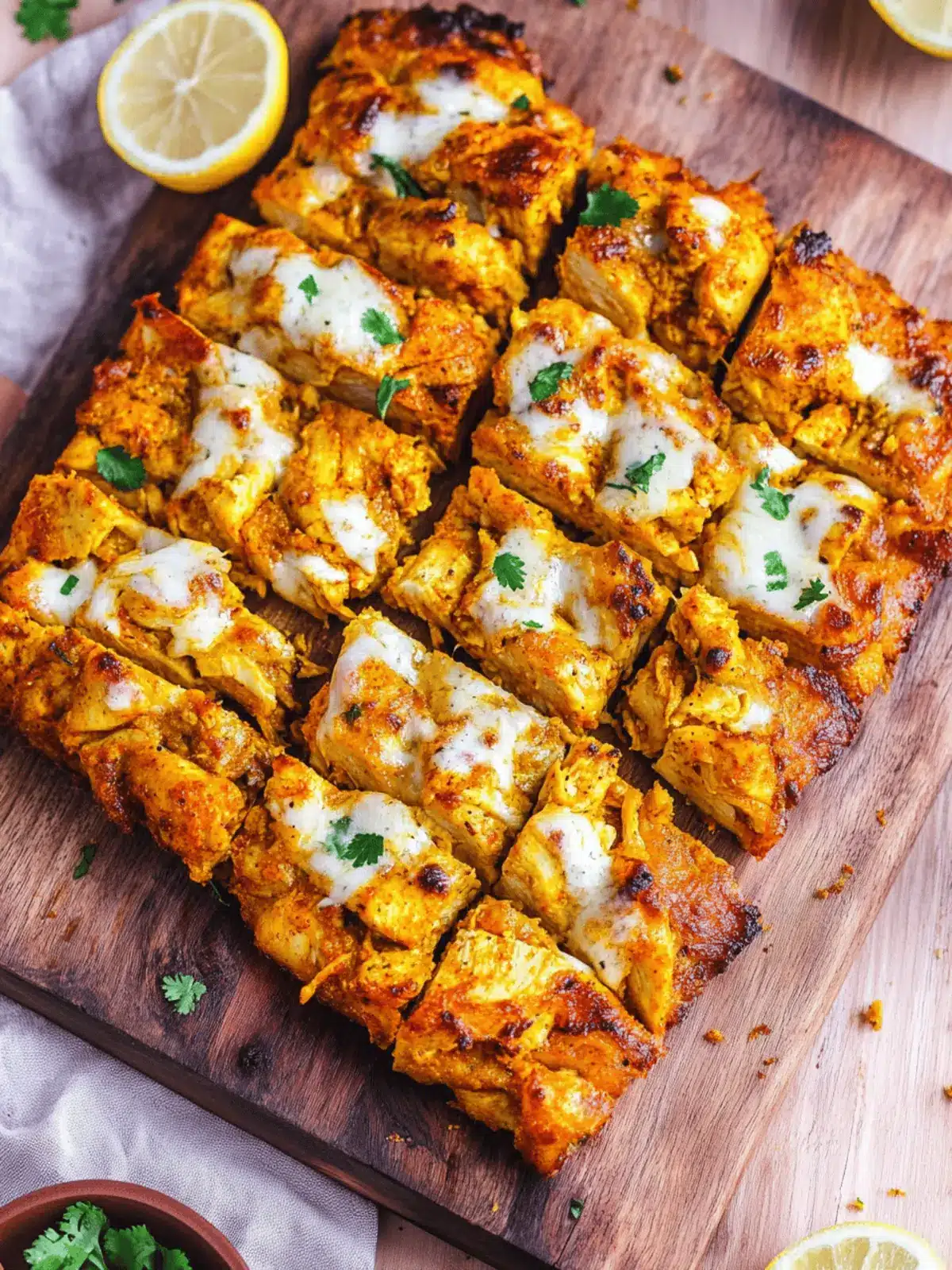 Tandoori Chicken Garlic Bread: Cheesy Comfort You ll Crave 3 Tandoori Chicken Garlic Bread