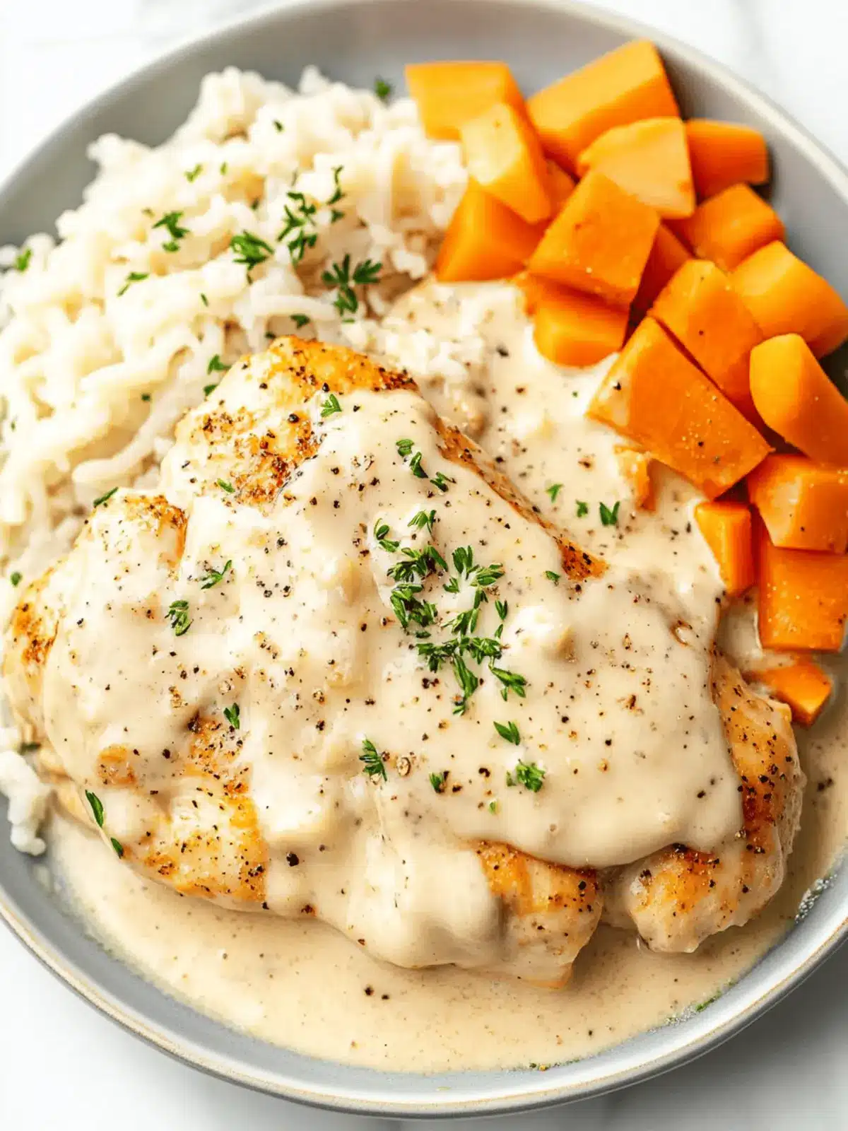 Easy Cream Cheese Chicken in Savory Garlic Herb Sauce 3 Easy Cream Cheese Chicken