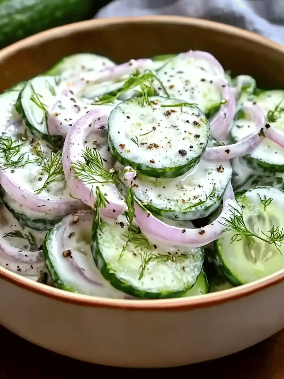 Easy Creamy Cucumber Salad That Everyone Will Love 3 Easy Creamy Cucumber Salad