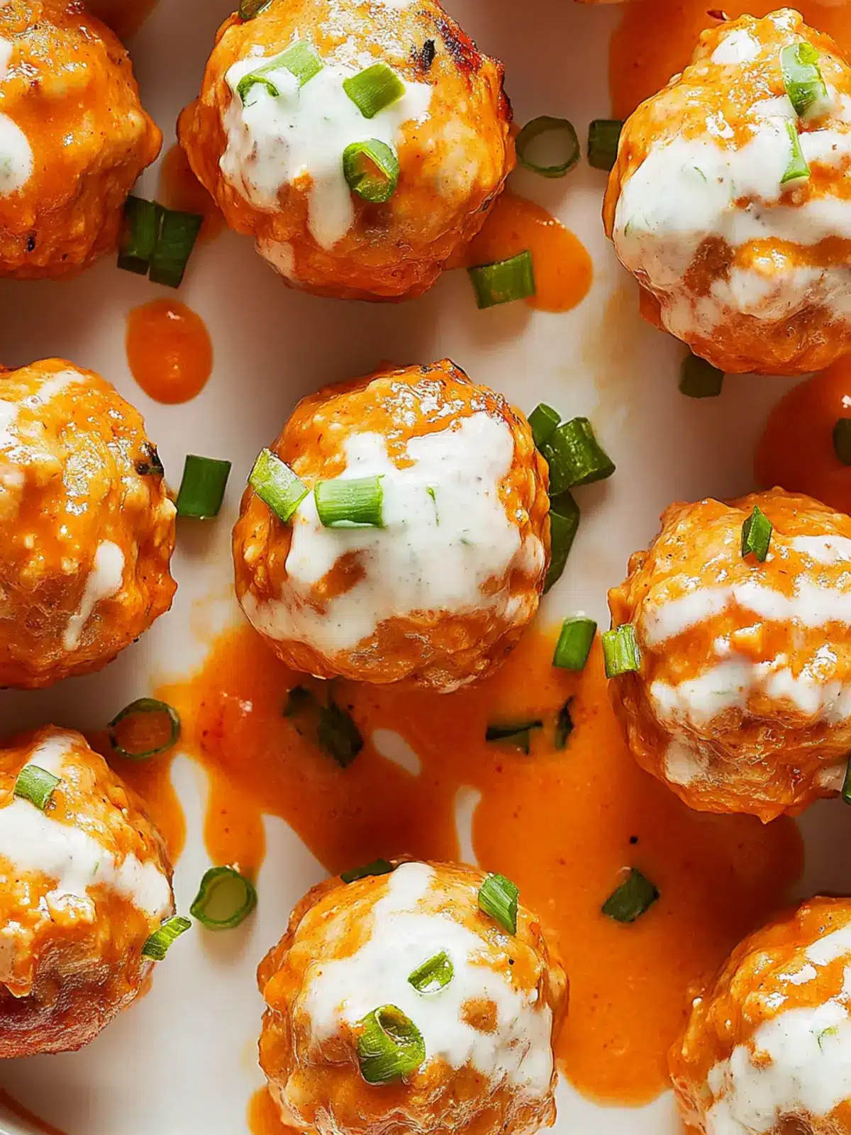 Buffalo Chicken Meatballs