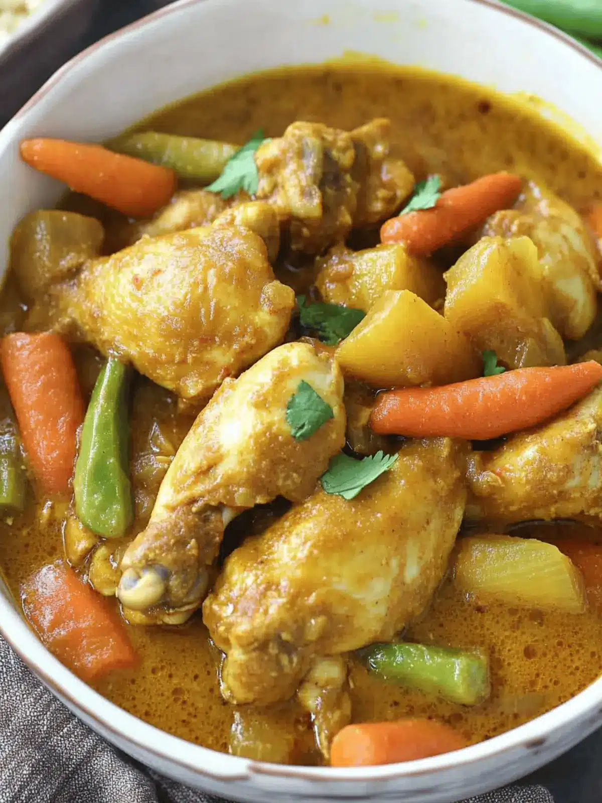 Filipino Style Chicken Curry with coconut milk