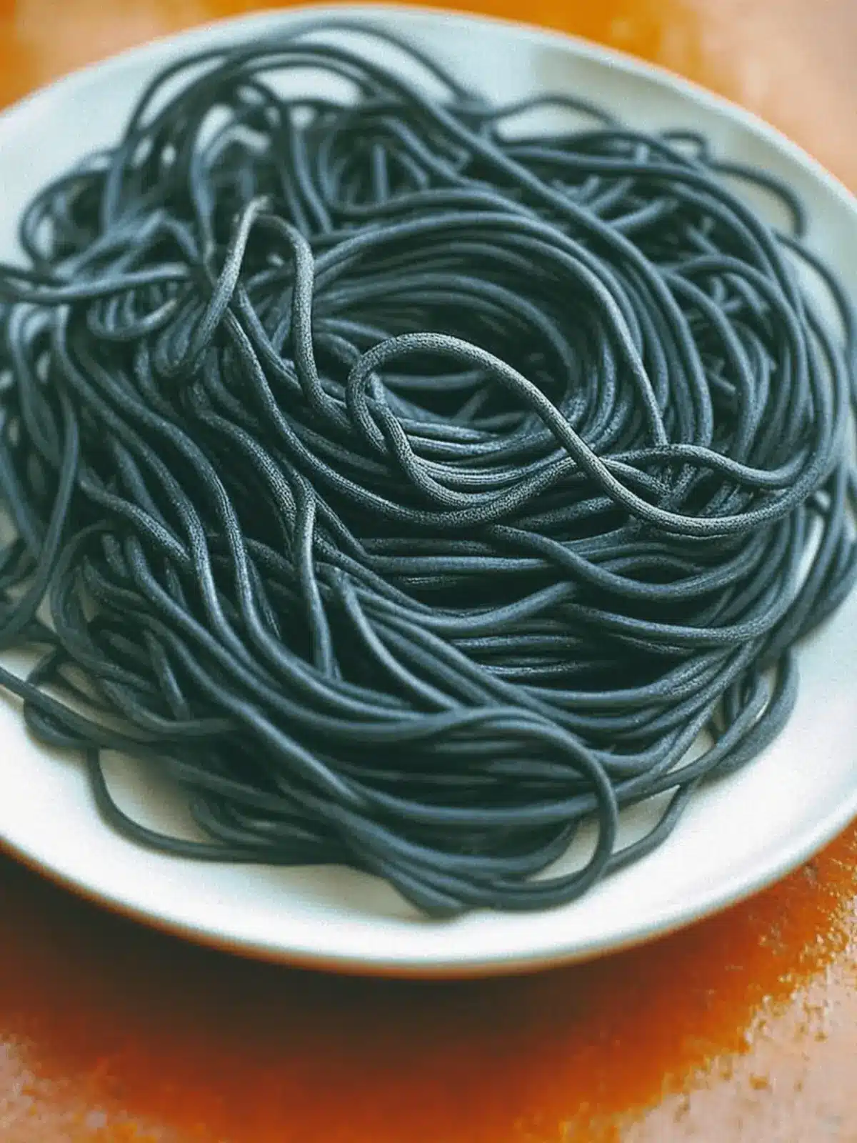 Witches' Hair: Enchanting Black Spaghetti with Garlic Butter 2 Witches' Hair