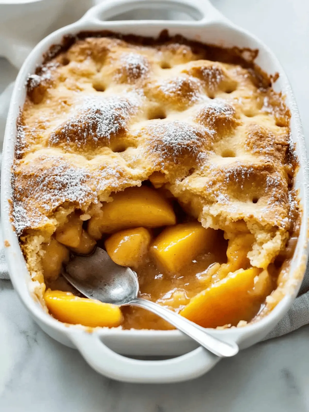 Peach Cobbler That s Gooey Inside With A Crisp Sugary Crust