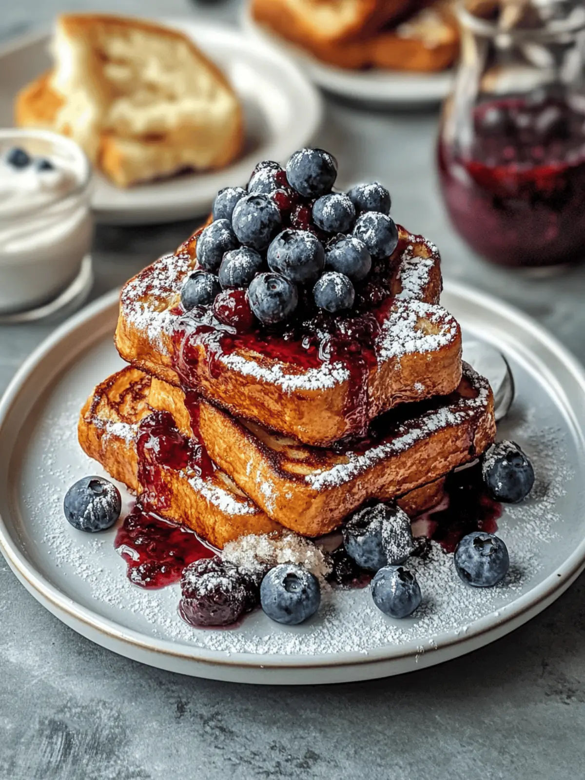 Decadent Brioche French Toast with Blueberry Compote Delight 2 Brioche French Toast with Blueberry Compote