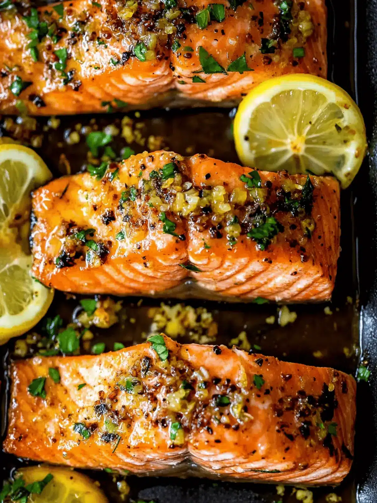 Honey Garlic Butter Baked Salmon Ready in 30 Minutes 4 Honey Garlic Butter Baked Salmon