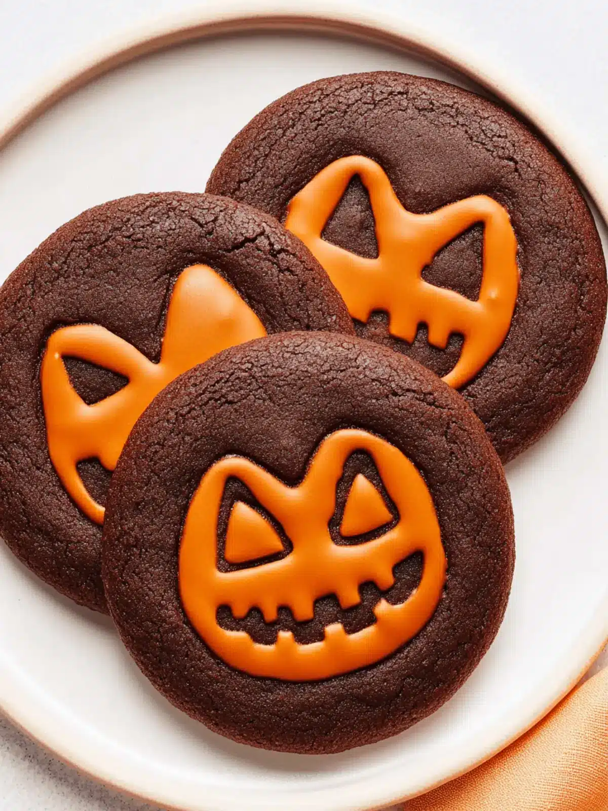 Jack-o'-Lantern Chocolate Sugar Cookies for Spooky Sweet Treats 4 Jack-o -Lantern Chocolate Sugar Cookies