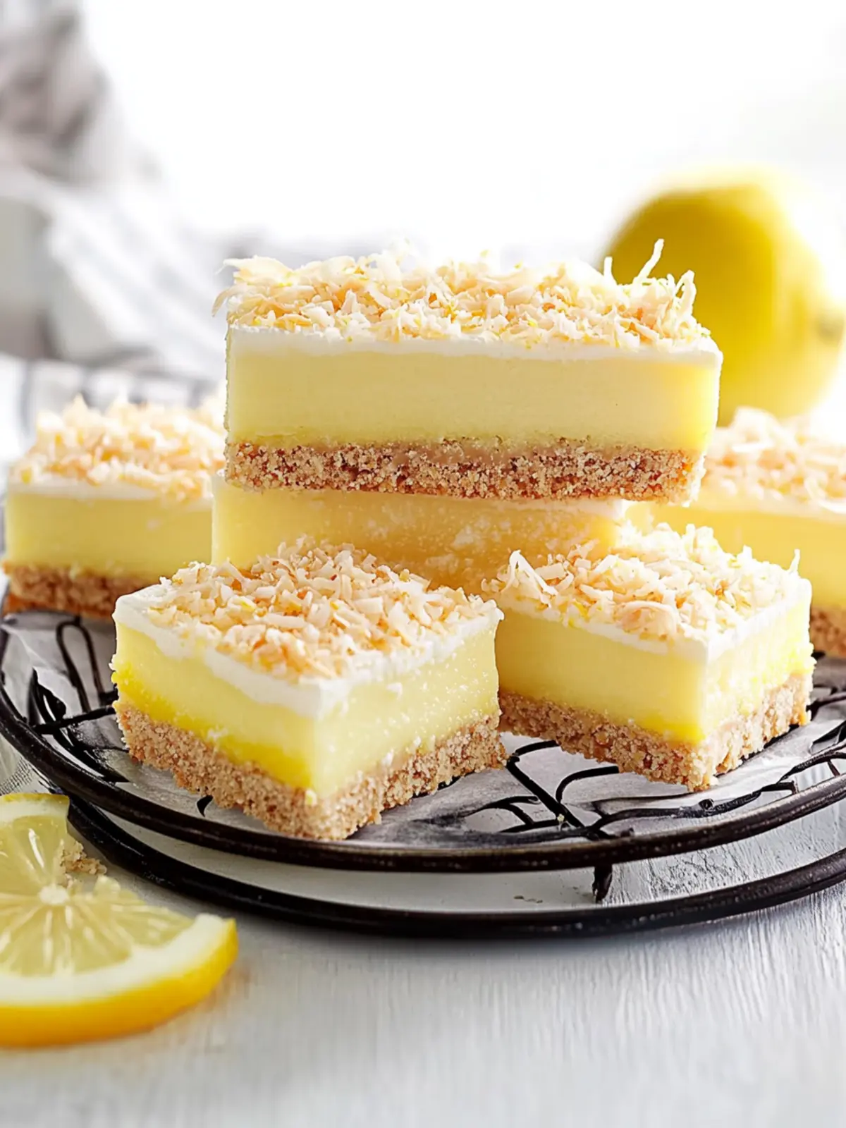 Delicious Lemon Coconut Slice for an Easy No-Bake Treat 2 Lemon Coconut Slice