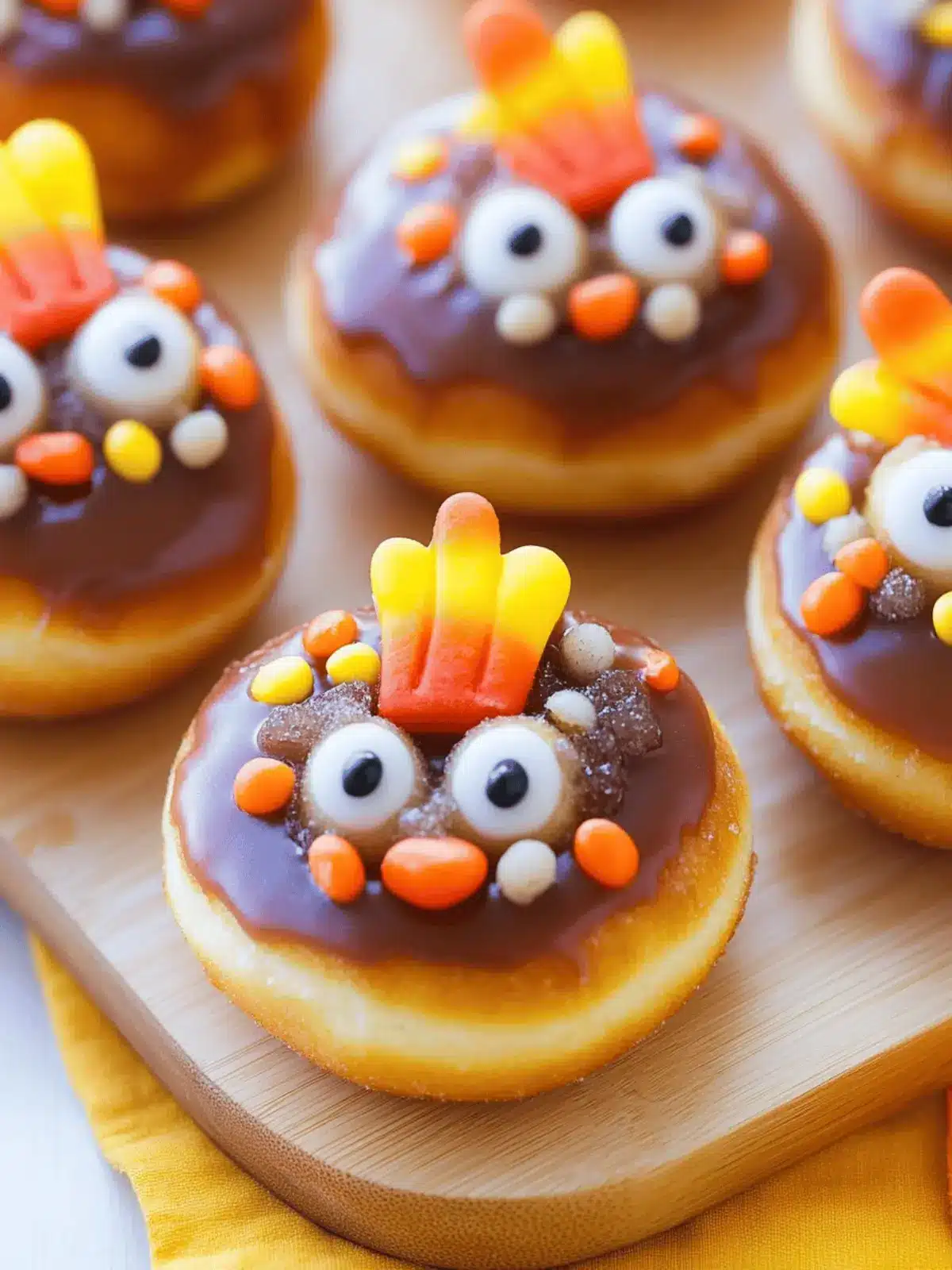 Make Thanksgiving Magic with Cute Candy Corn Turkey Donuts 4 Make Thanksgiving Magic with Candy Corn Turkey Donuts
