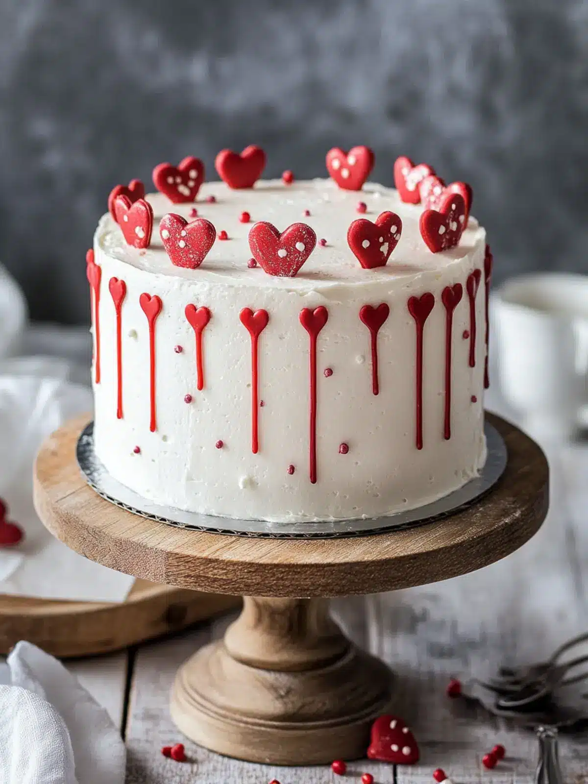 Delight in Layers: Red White Valentine's Day Cake Recipe 2 Red White Valentines Day Cake