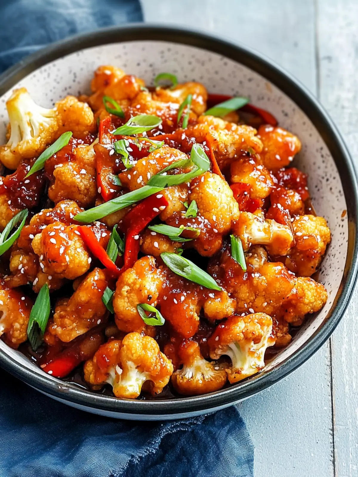 Sweet And Sour Air Fryer Cauliflower That's Crispy & Delicious 4 Sweet And Sour Air Fryer Cauliflower