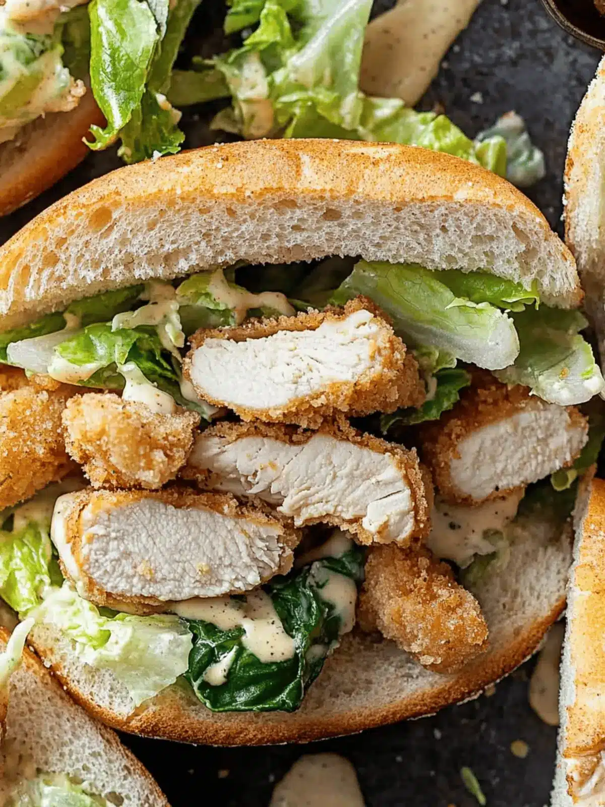 Chicken Caesar Sandwich Recipe (Crispy and Delicious)