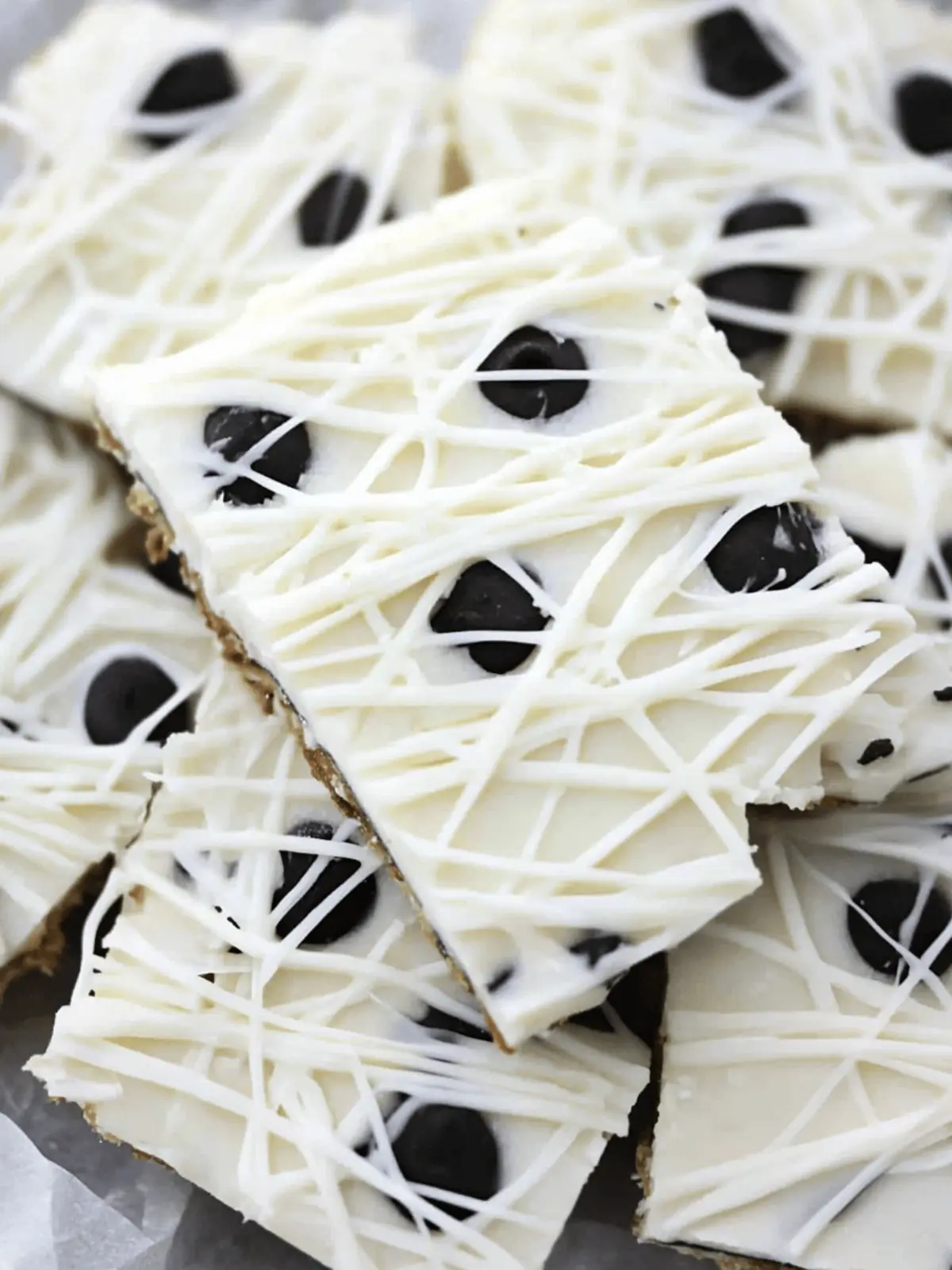 Spooktacular No Bake Halloween Mummy Bark You ll Love 3 No Bake Halloween Mummy Bark