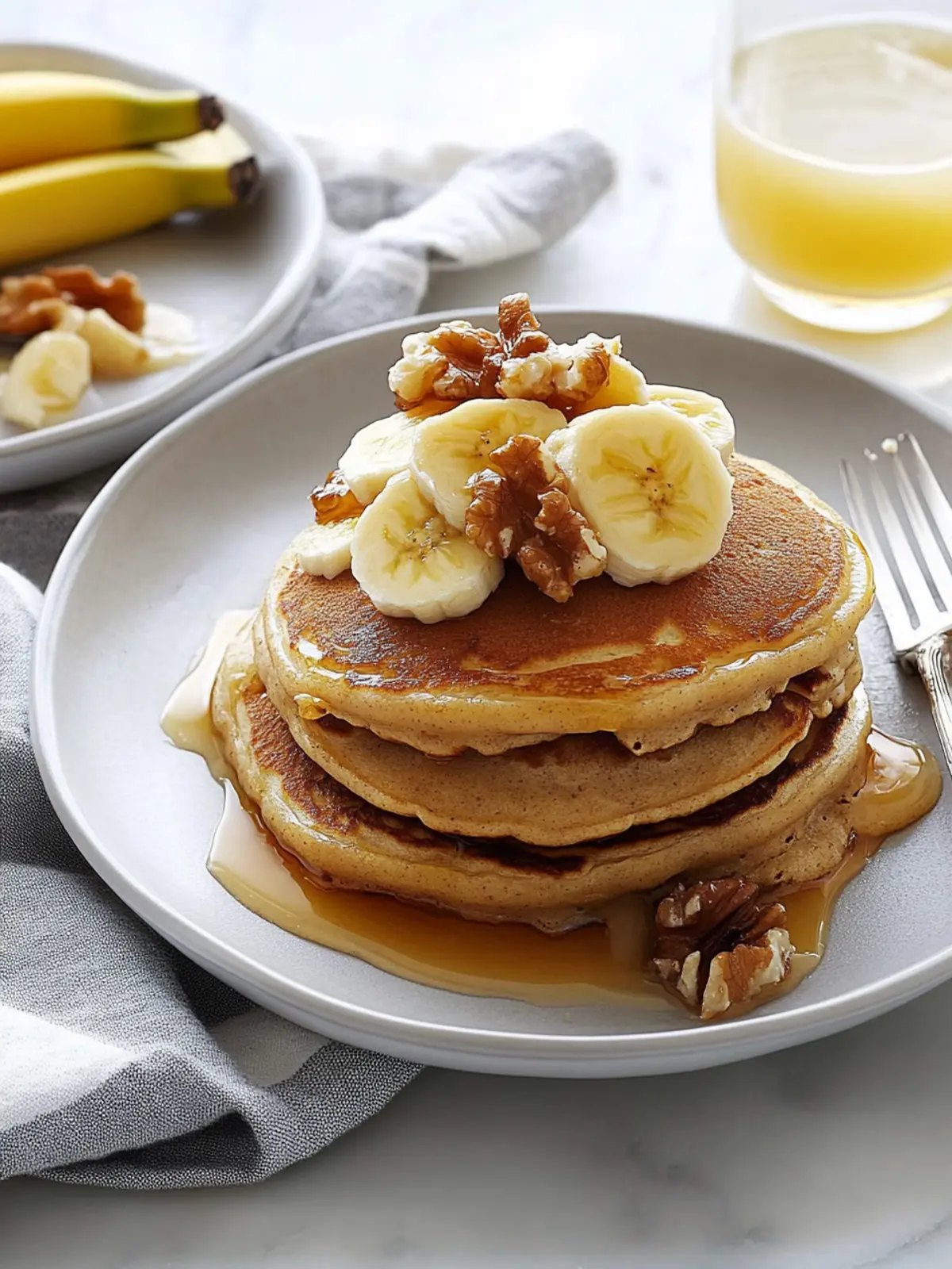 Banana Bread Pancakes with Caramelized Bananas for Blissful Mornings 3 Banana Bread Pancakes