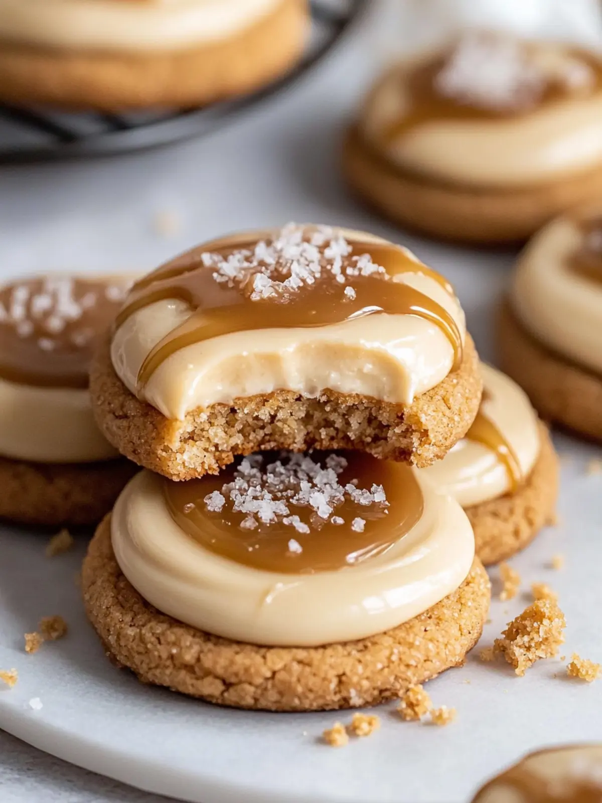 Make Copycat Crumbl Salted Caramel Cheesecake Cookies Today 4 Copycat Crumbl Salted Caramel Cheesecake Cookies