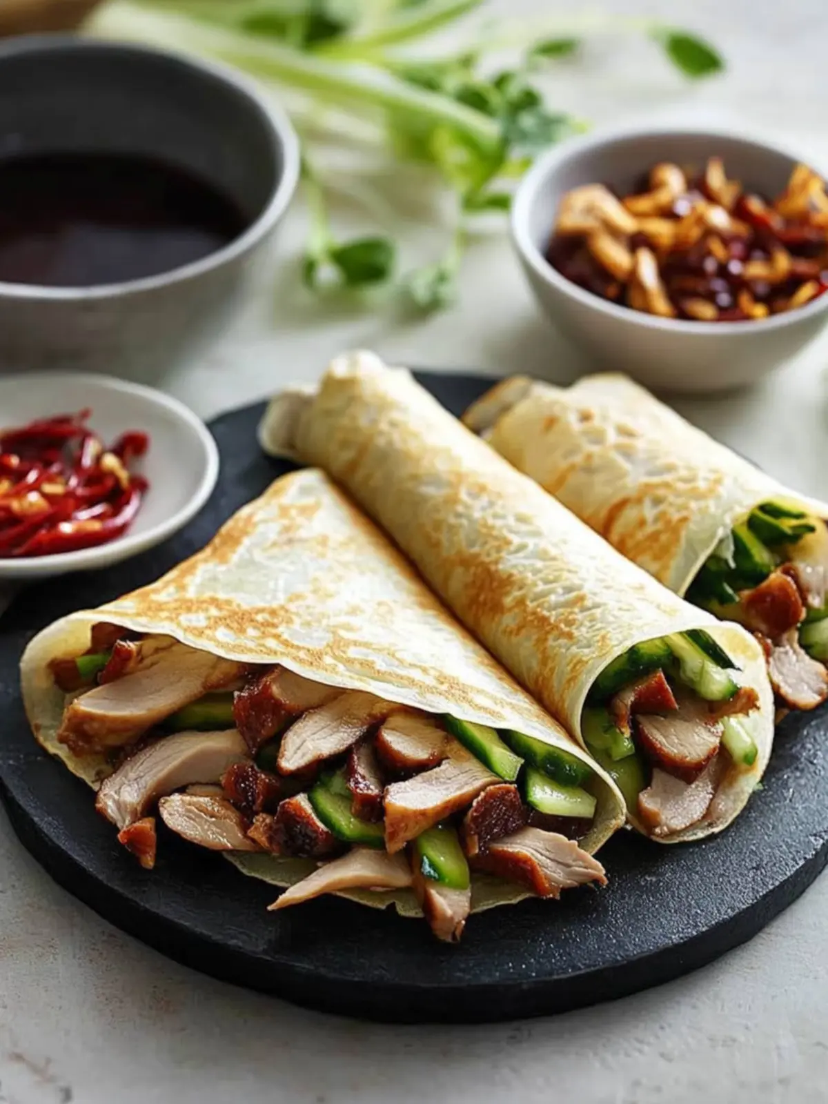 Savory Peking Duck Crepe Wraps for Your Next Celebration 4 Peking Duck Crepe Wraps
