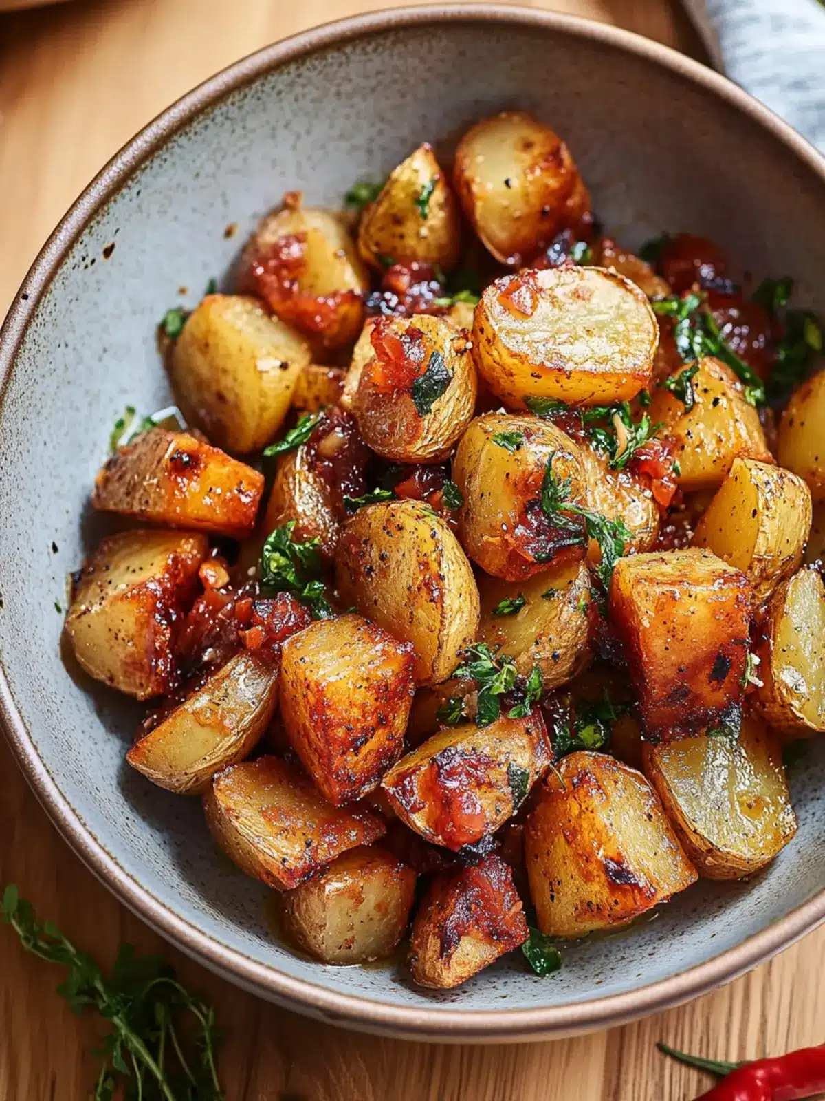 Coconut Sriracha Roasted Potatoes