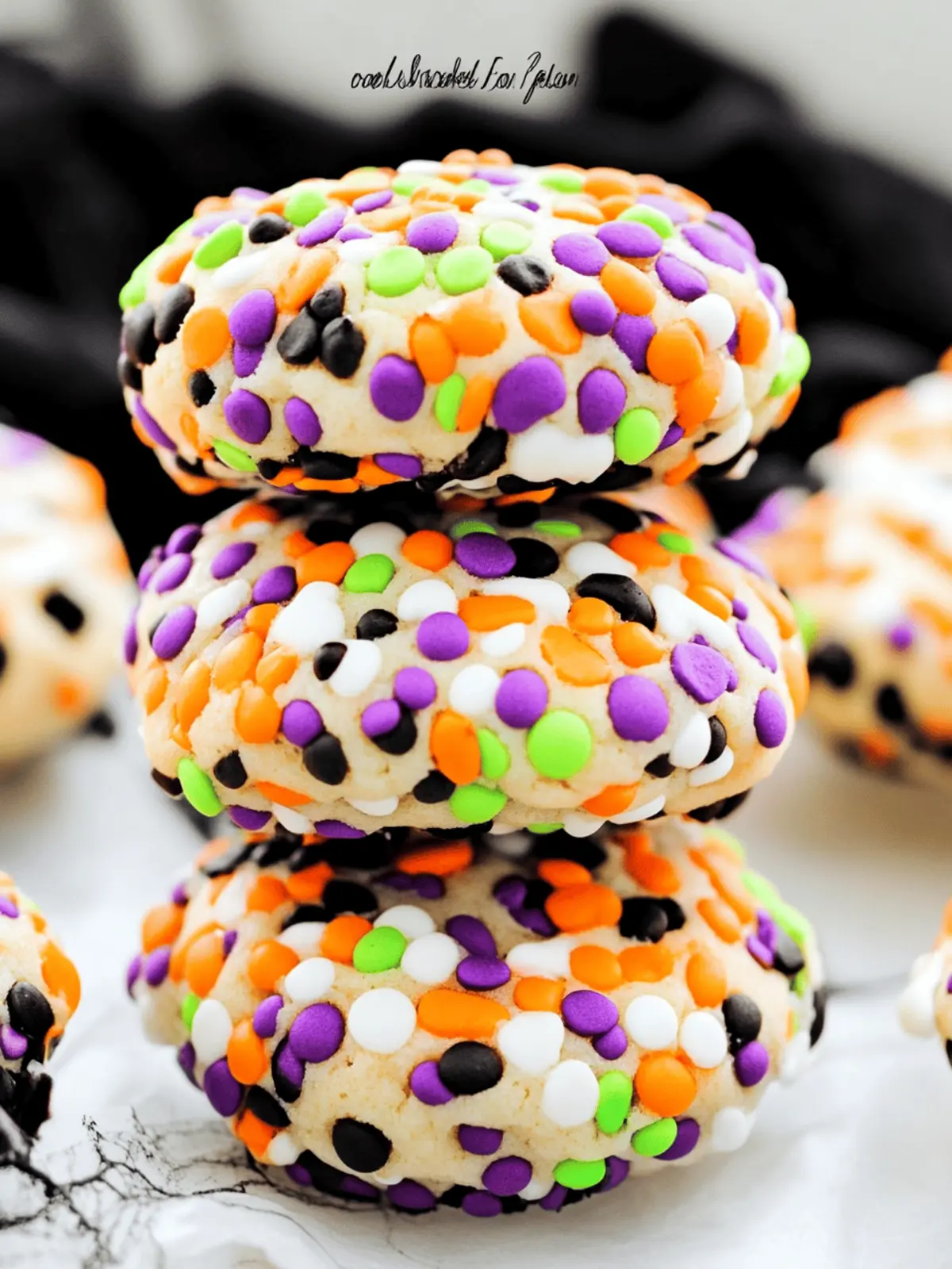 Halloween Confetti Cookies