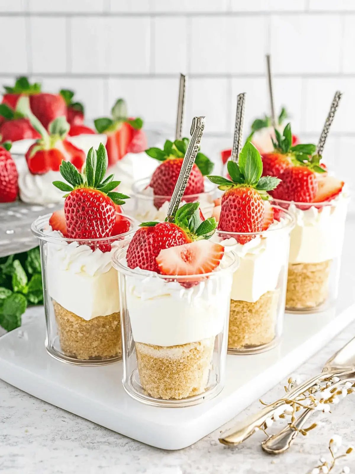 No-Bake Strawberry Cheesecake Parfaits That Impress Every Guest 3 No-Bake Strawberry Cheesecake Parfaits (Party Friendly)