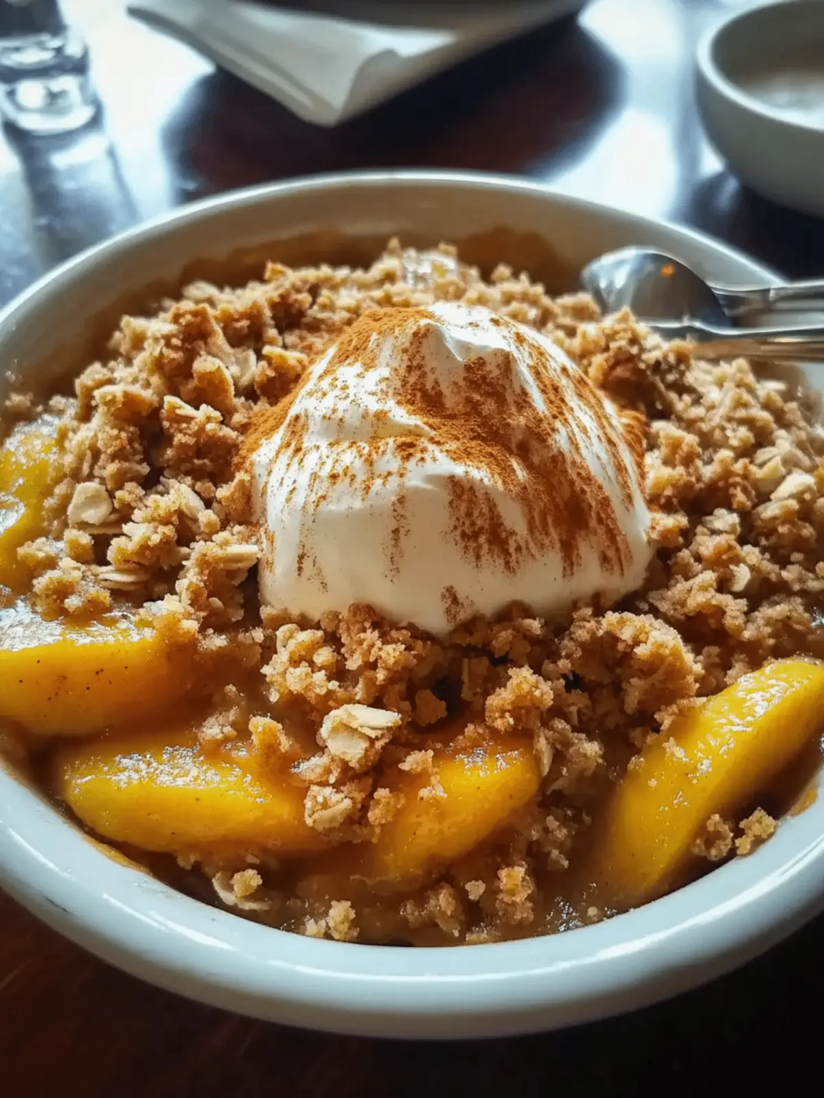 How to Make Peach Crisp with Fresh Peaches in a Snap 2 How to Make Peach Crisp with Fresh Peaches Easier Than Pie
