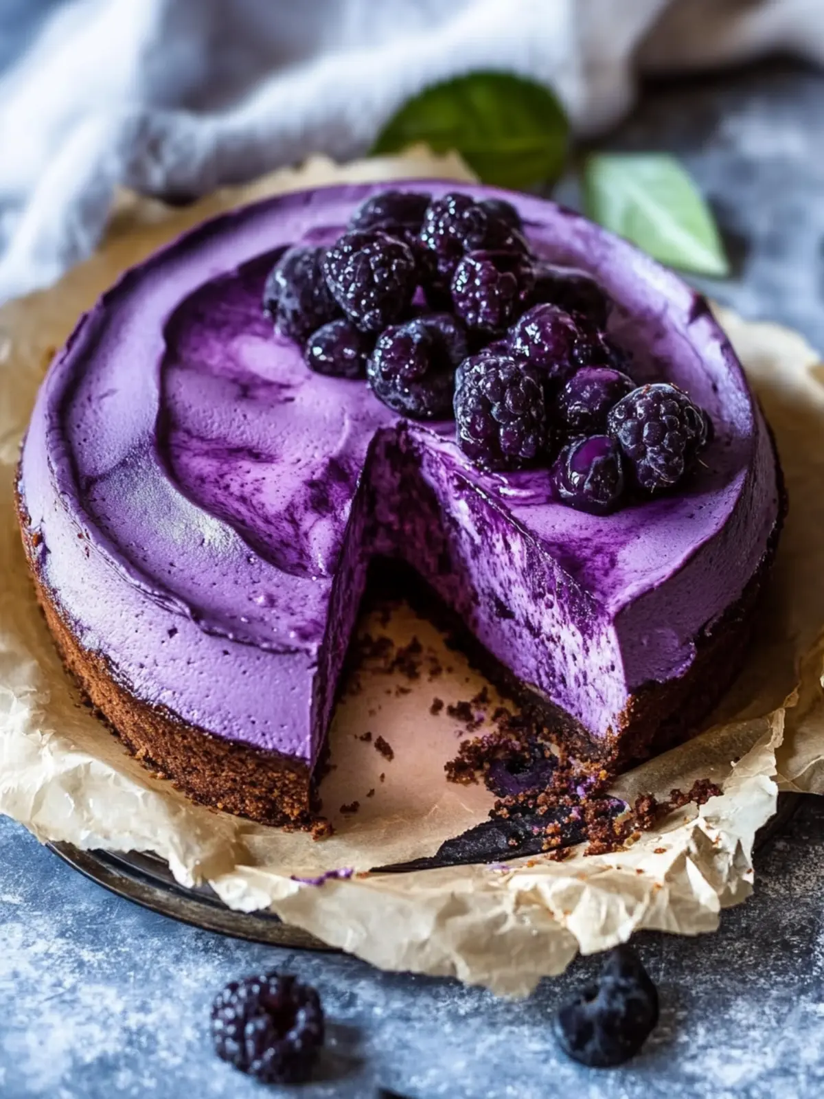 Ube Basque Cheesecake