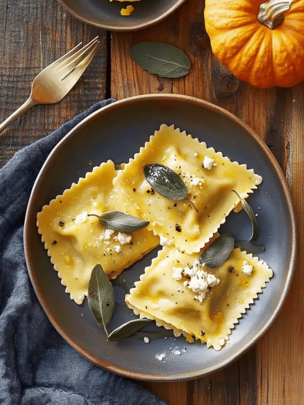 Savory Pumpkin-Gorgonzola Ravioli Perfect for Cozy Dinners 2 Pumpkin-Gorgonzola Ravioli