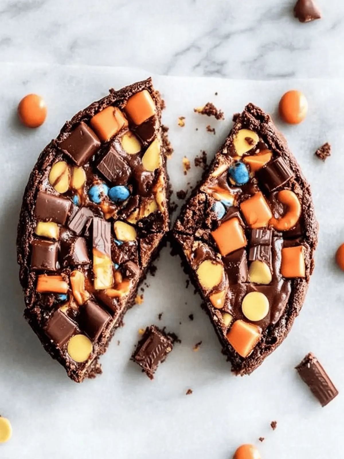 Peanut Butter Nutella Candy Bar Browni