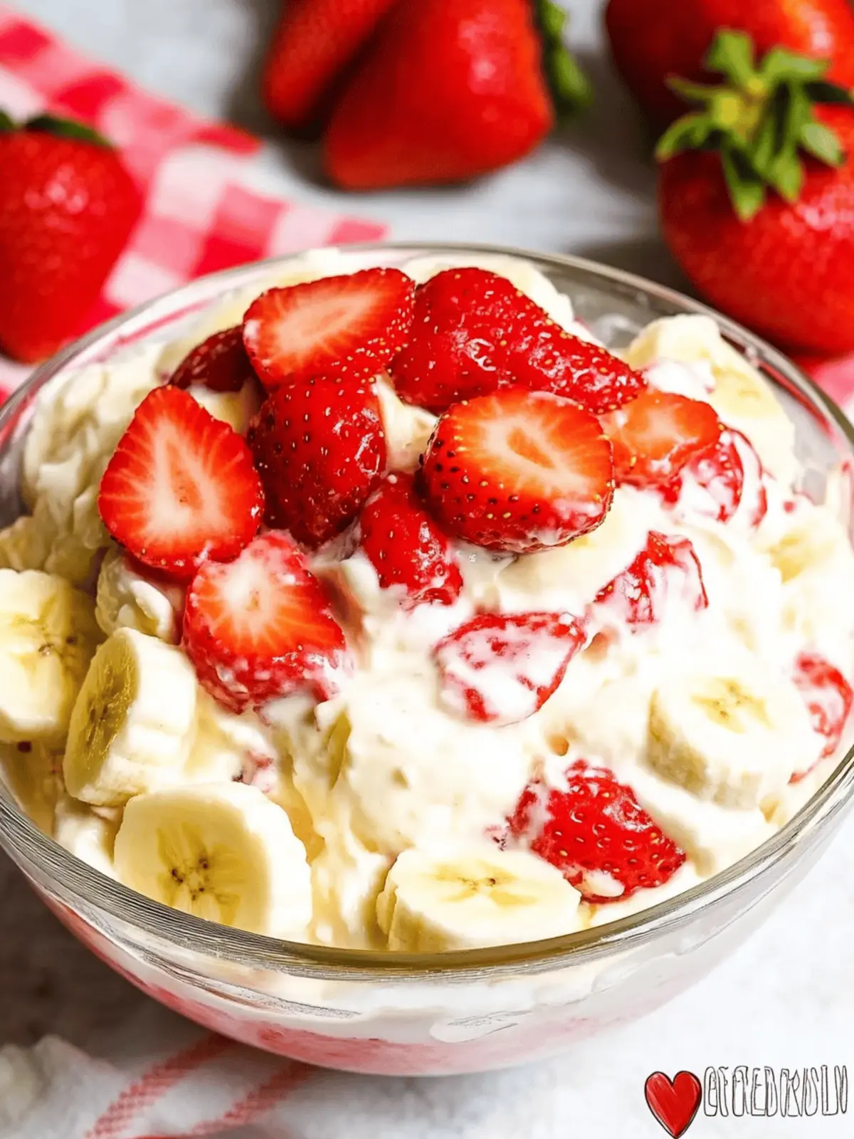Delightful Strawberry Banana Cheesecake Salad No-Bake Wonder 4 Strawberry Banana Cheesecake Salad