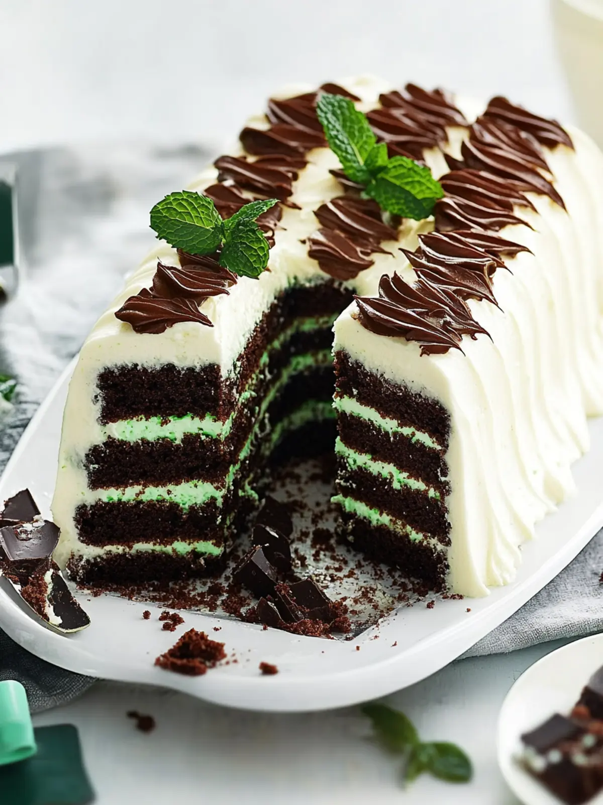 Deliciously Easy Chocolate Mint Ripple Cake to Wow Your Guests 2 Chocolate Mint Ripple Cake