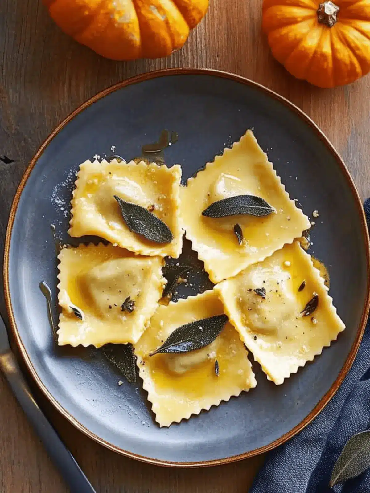 Savory Pumpkin-Gorgonzola Ravioli Perfect for Cozy Dinners 3 Pumpkin-Gorgonzola Ravioli