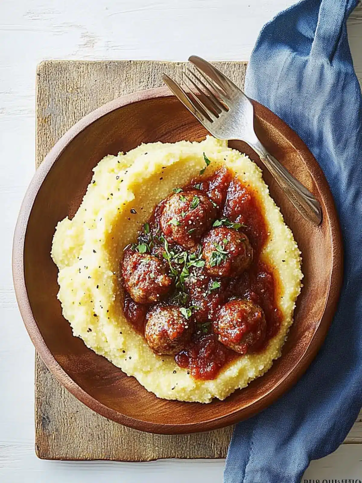 Polenta and Meatballs