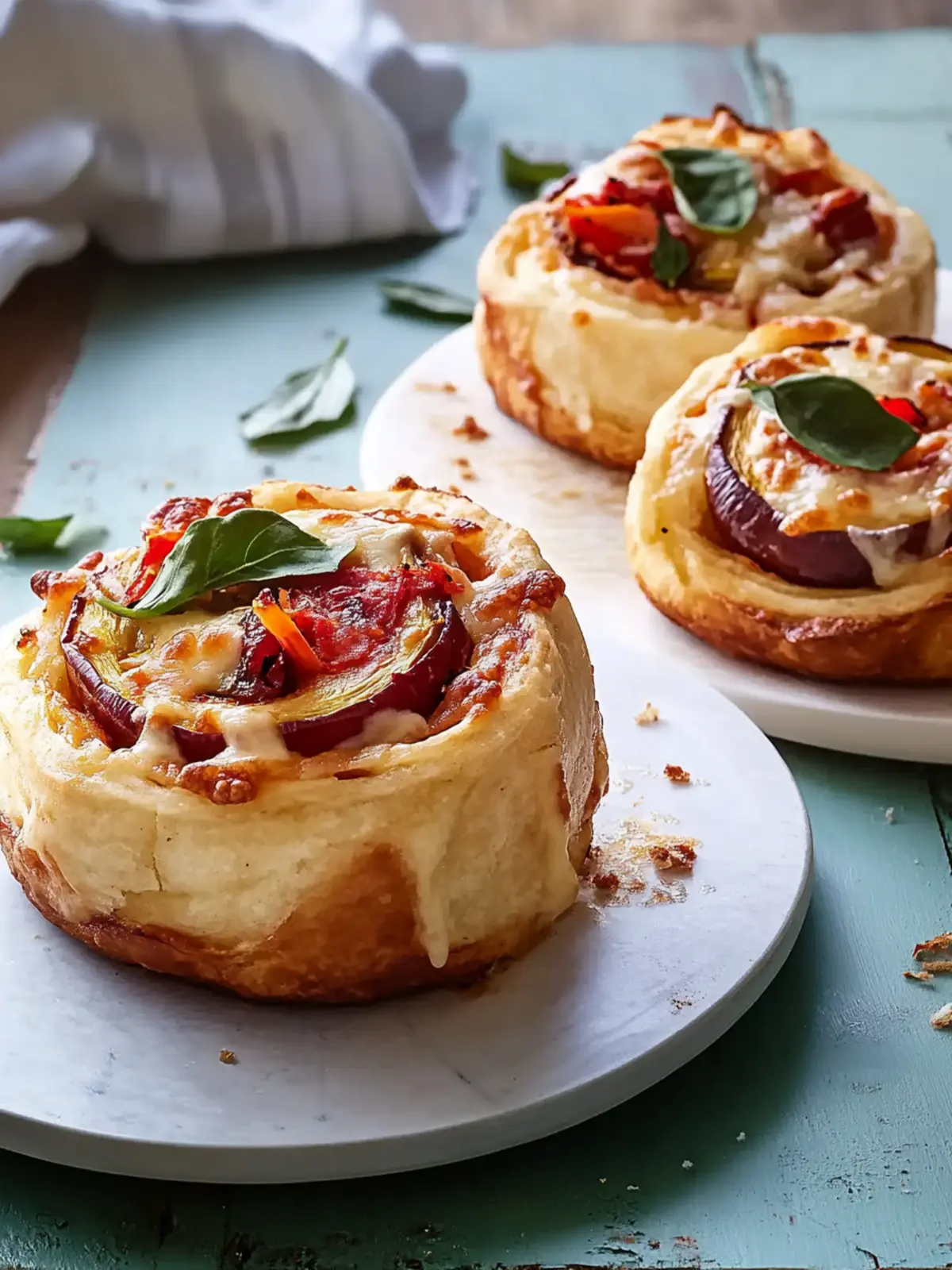 Delicious Roasted Capsicum and Eggplant Pizza Scrolls You ll Love 3 Roasted Capsicum and Eggplant Pizza Scrolls