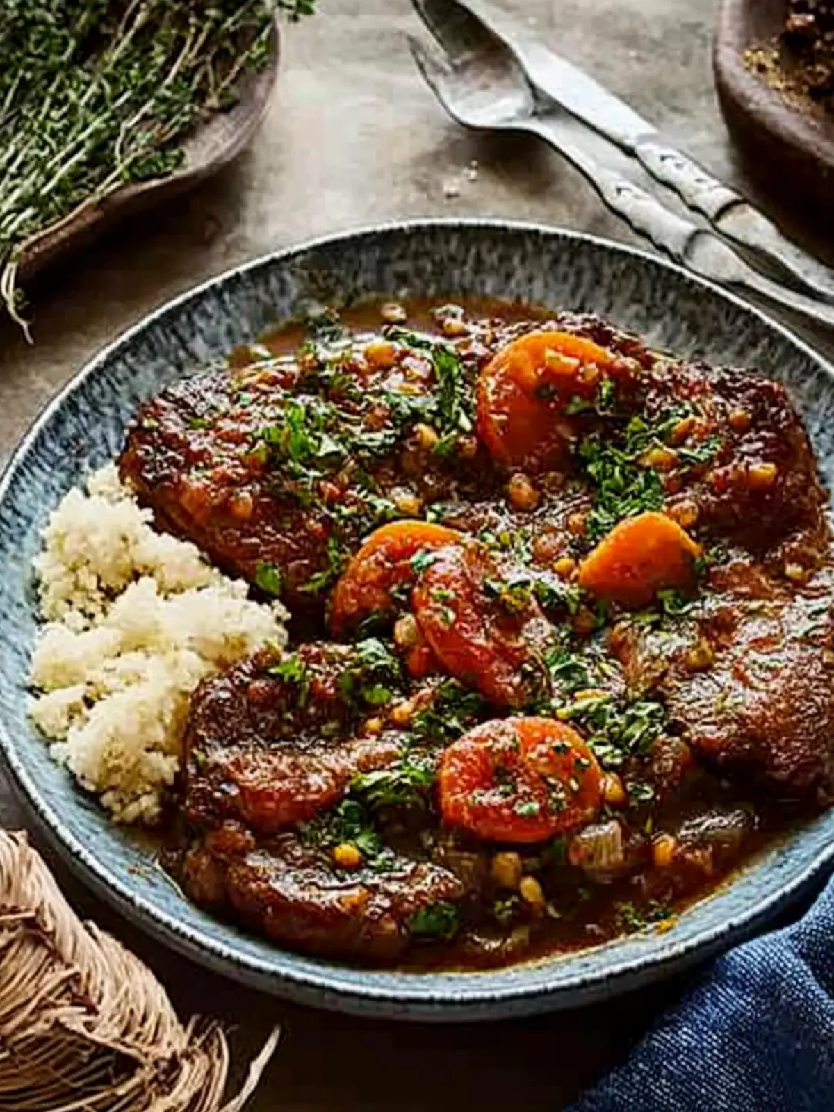 Asian Osso Bucco with Coriander Gremolata