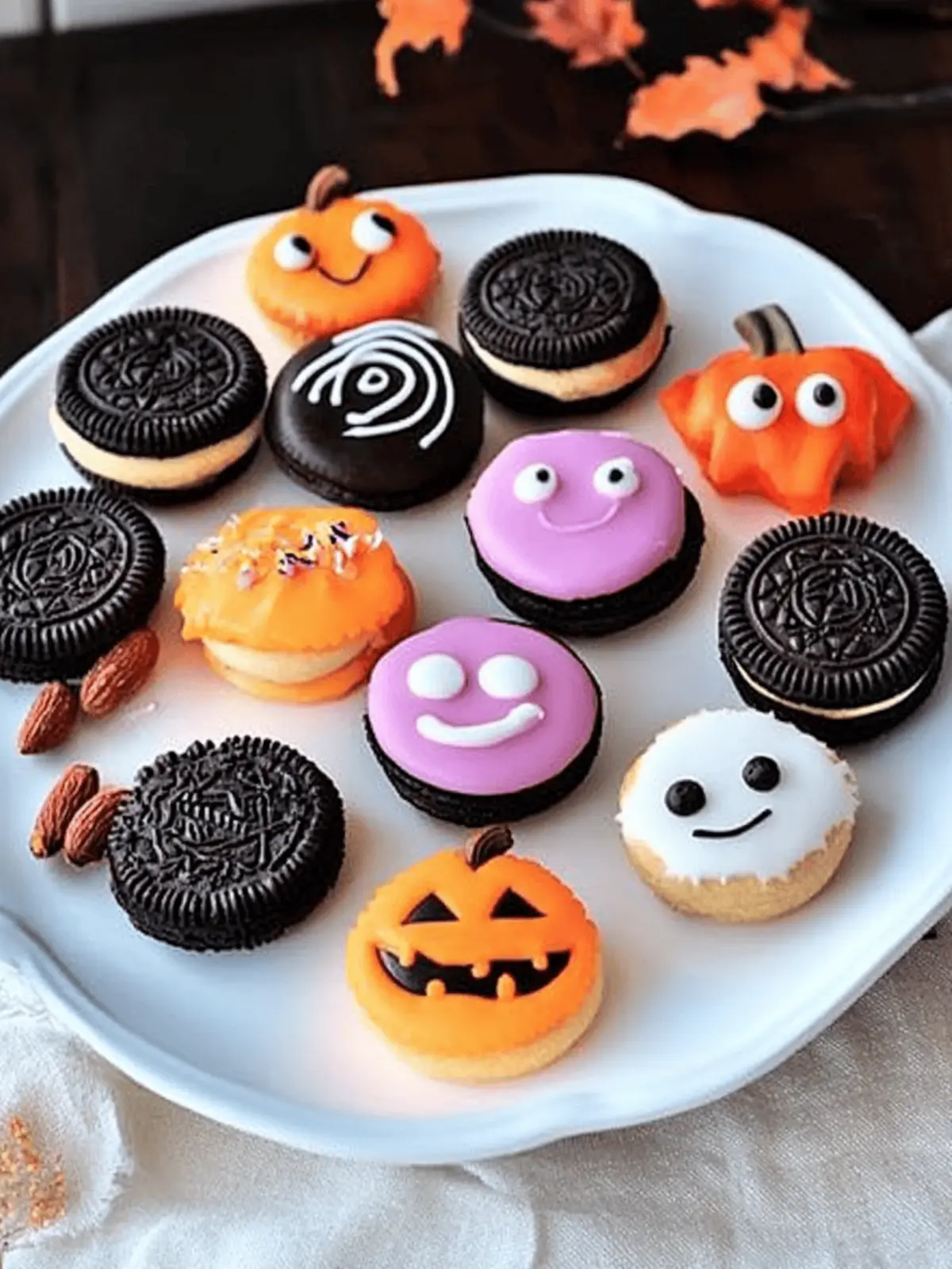 Halloween Peanut Butter Ritz Cookies (or Halloween Oreos) - 12 Ways