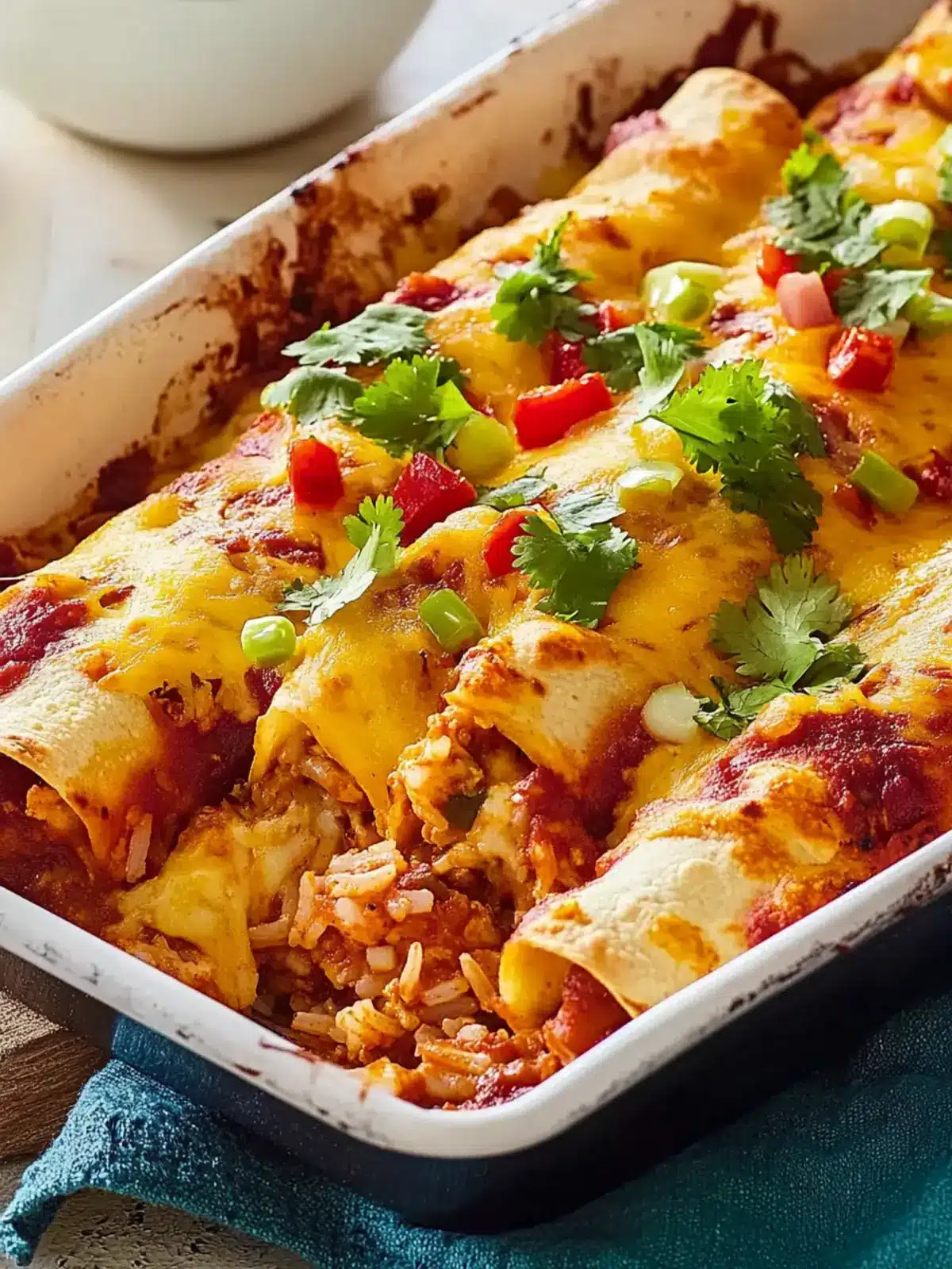 Delicious Chicken and Rice Enchiladas for Easy Family Dinners 2 Chicken and Rice Enchiladas