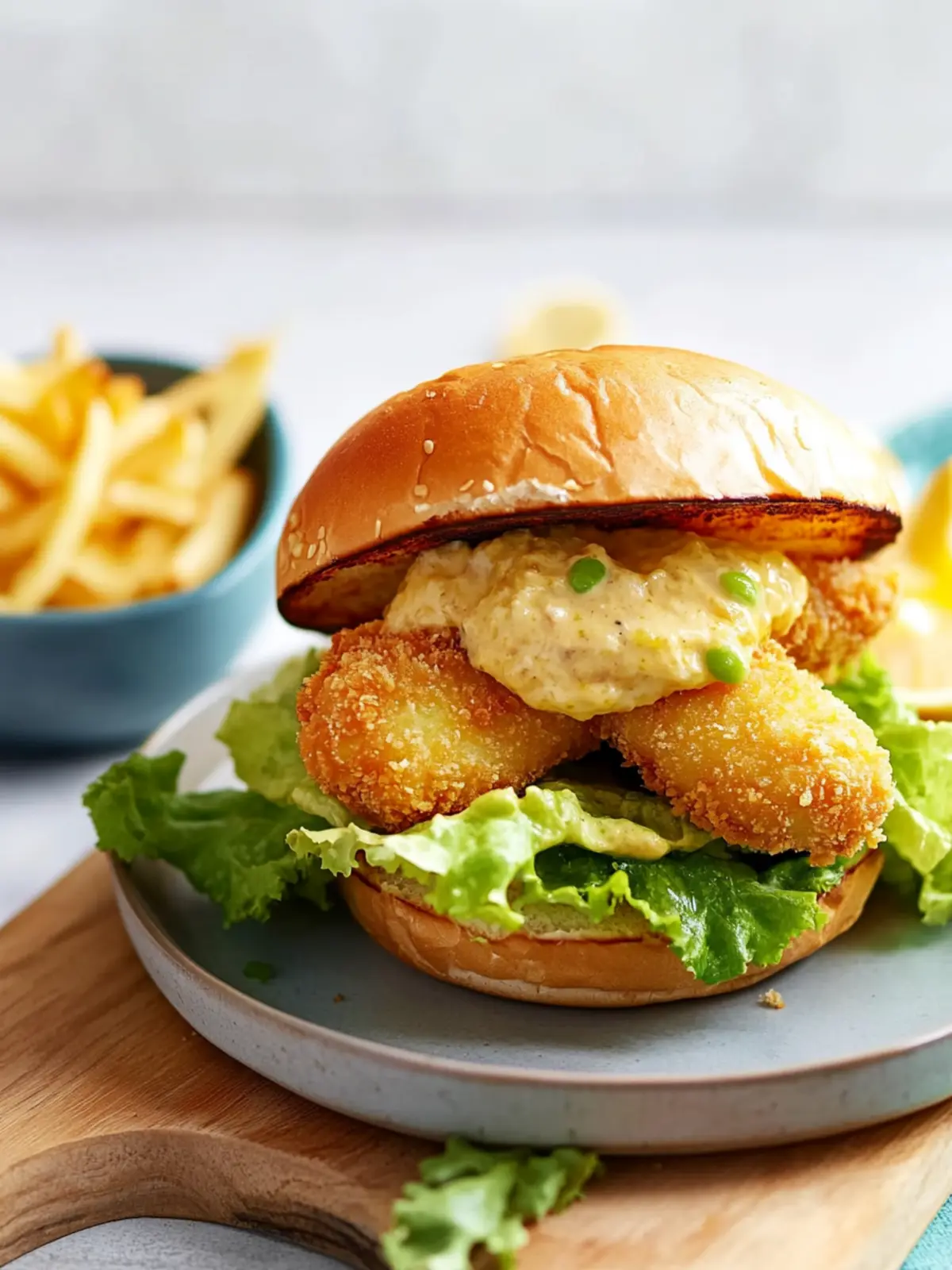 Crispy Air Fryer Kids Fish Finger Burger for Happy Dinners 2 Air Fryer Kids Fish Finger Burger