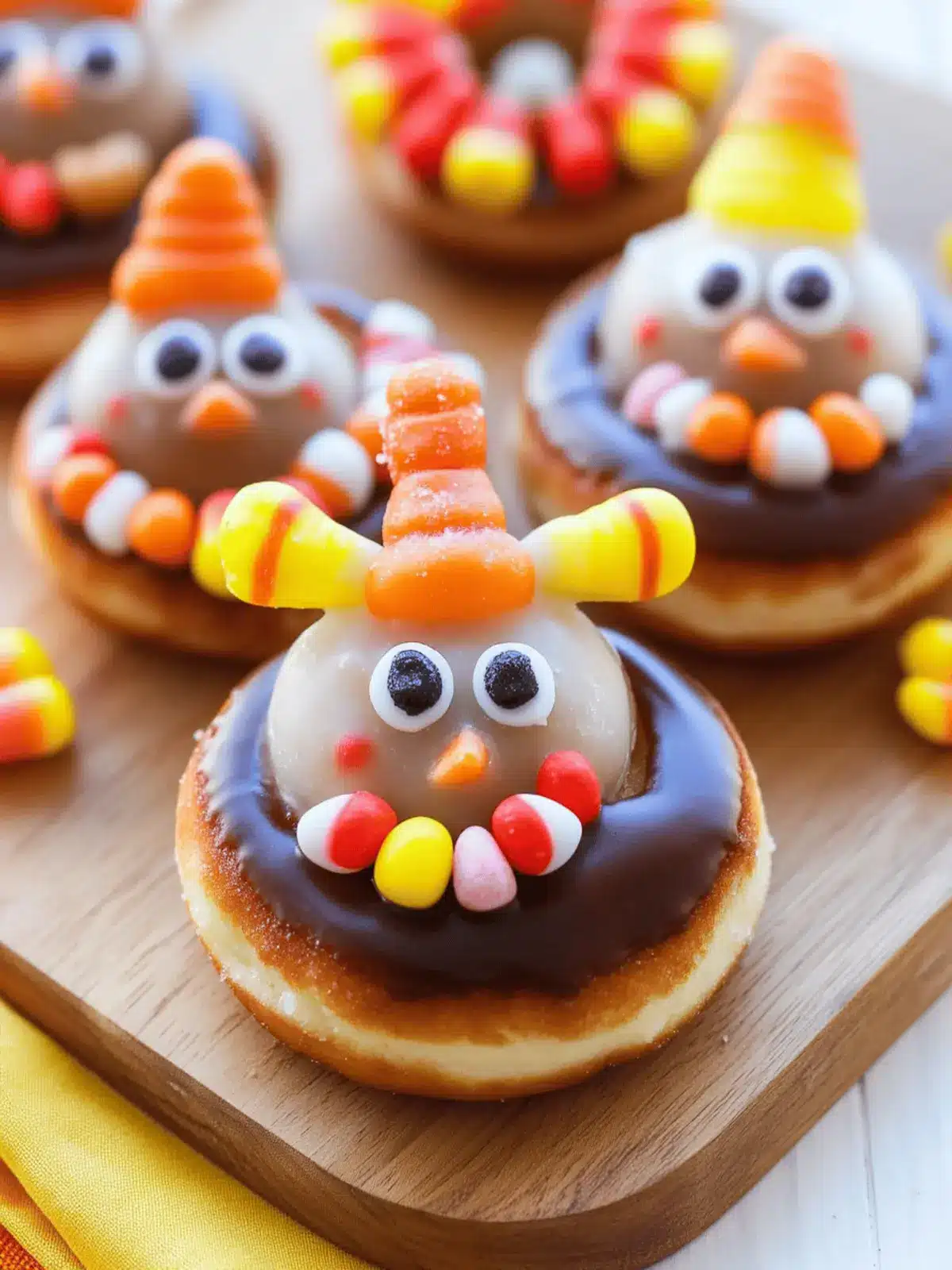 Make Thanksgiving Magic with Cute Candy Corn Turkey Donuts 2 Make Thanksgiving Magic with Candy Corn Turkey Donuts