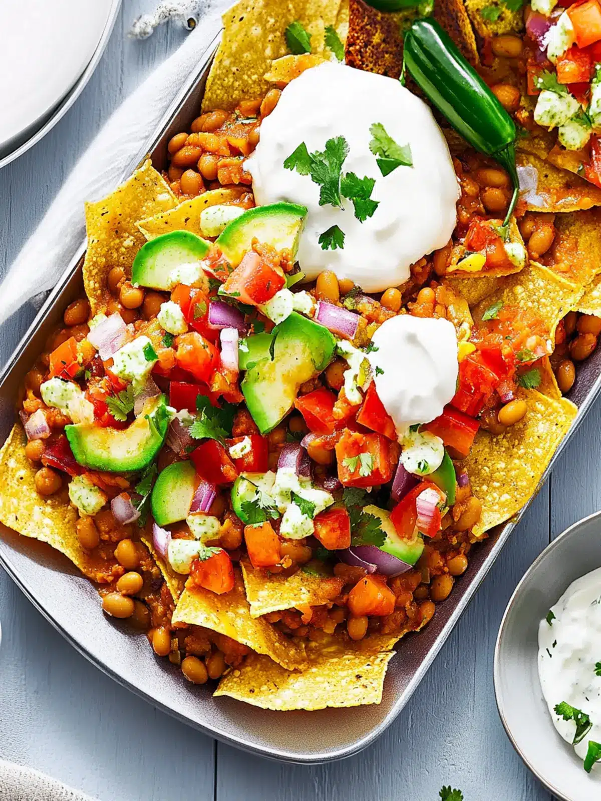 Baked Bean Nachos